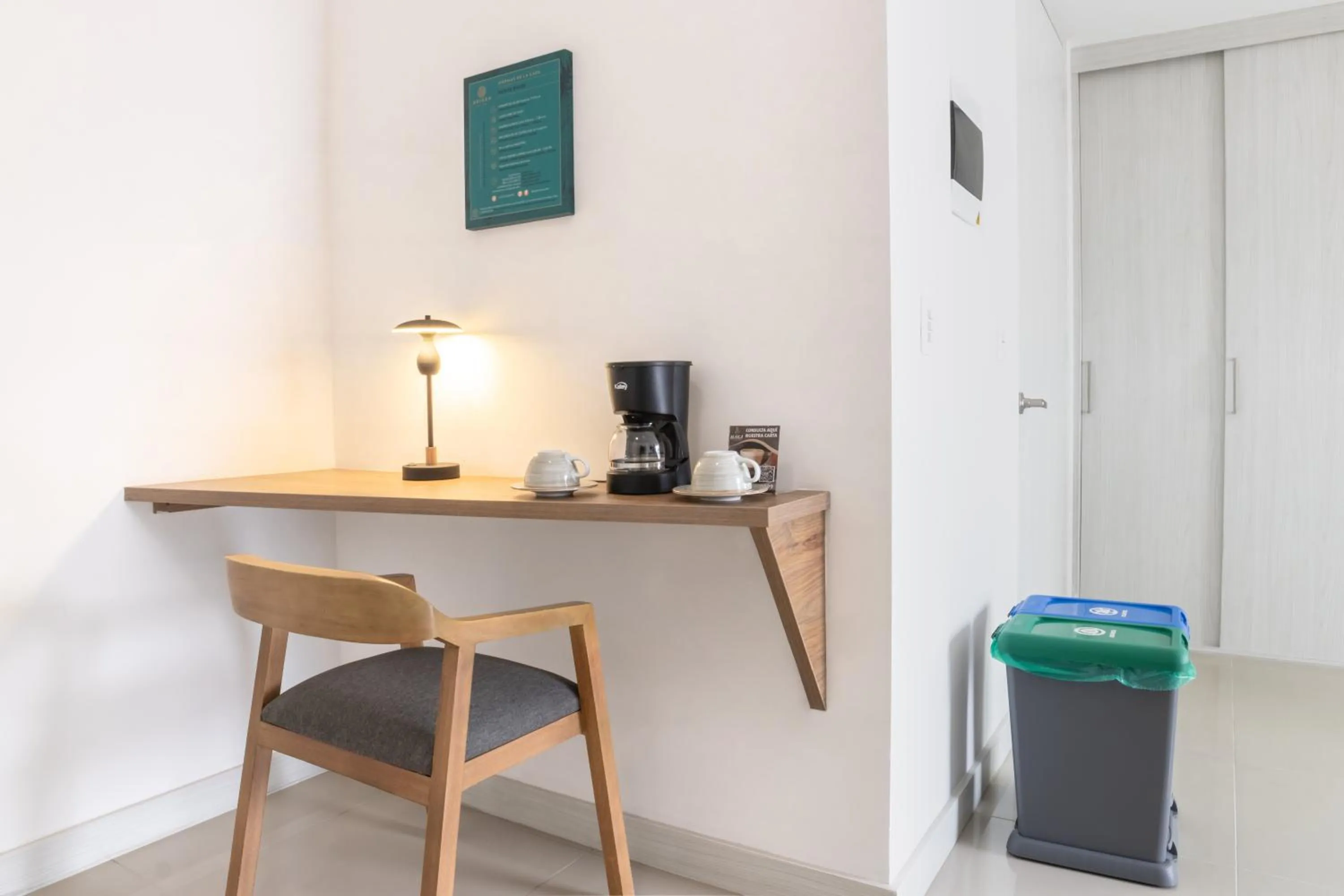 Seating area in Origen Local Suites