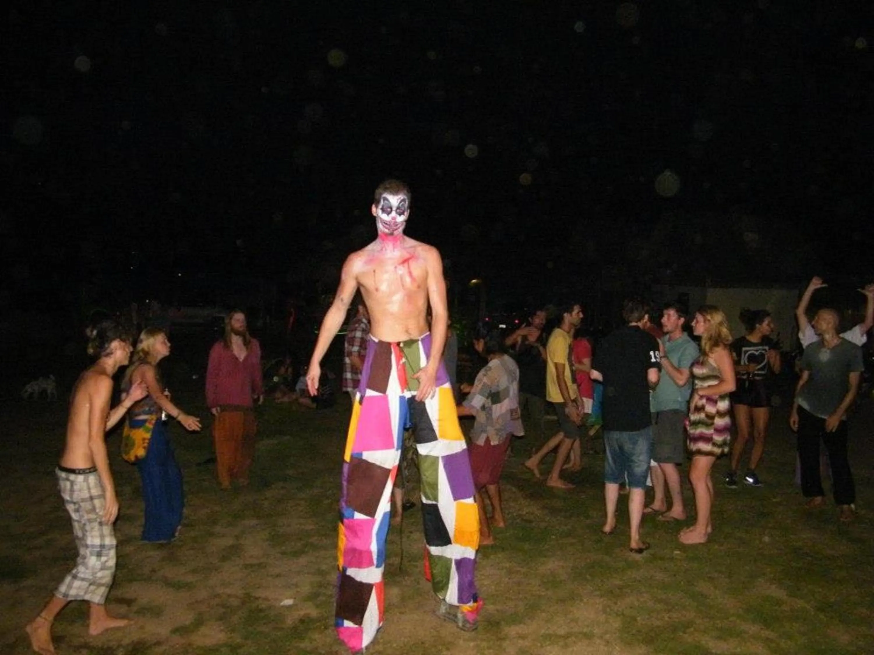 Garden in Pai circus hostel