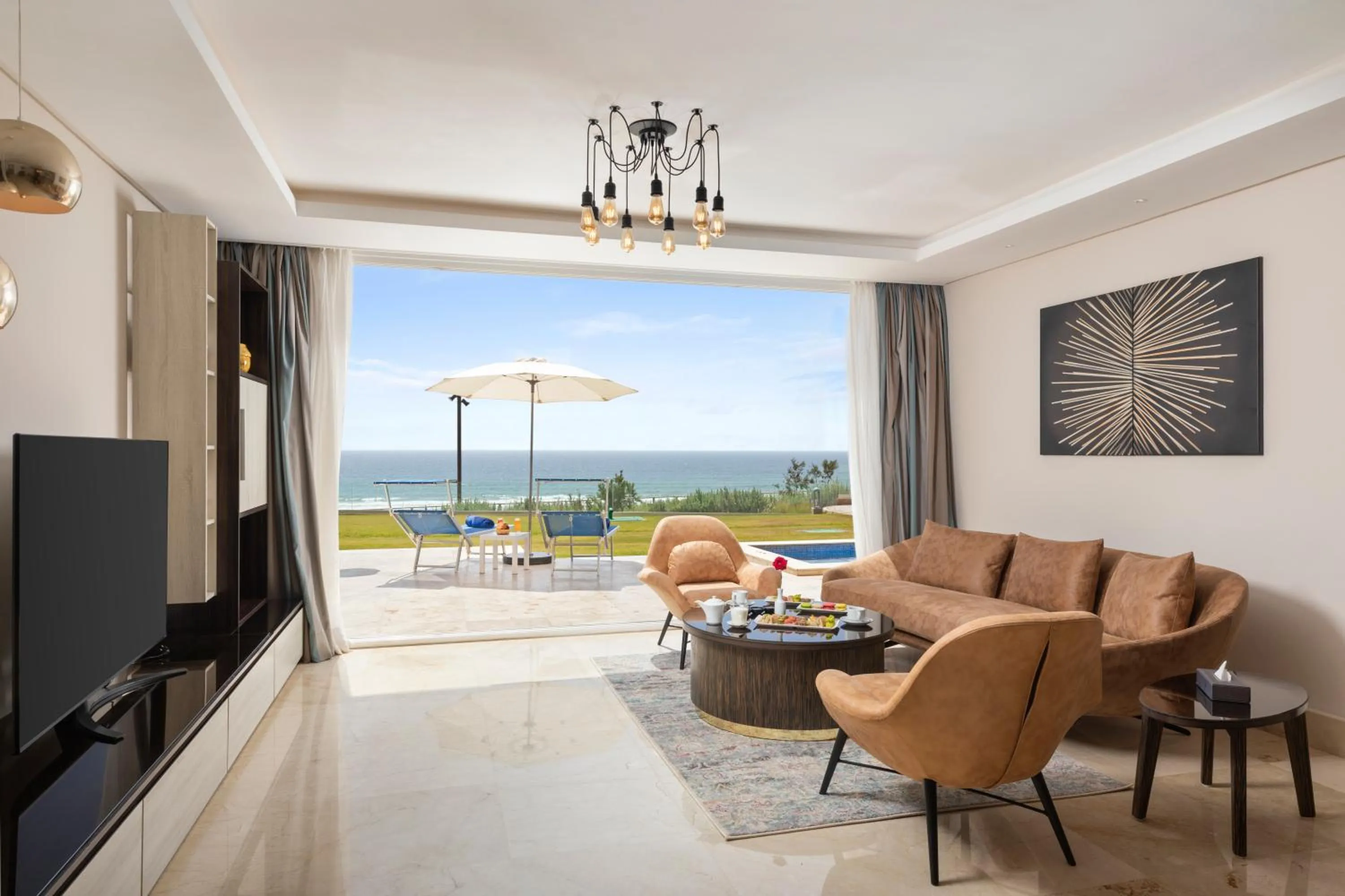 Living room in Pickalbatros White Beach Taghazout - Adults Friendly 16 Years Plus - Ultra All Inclusive