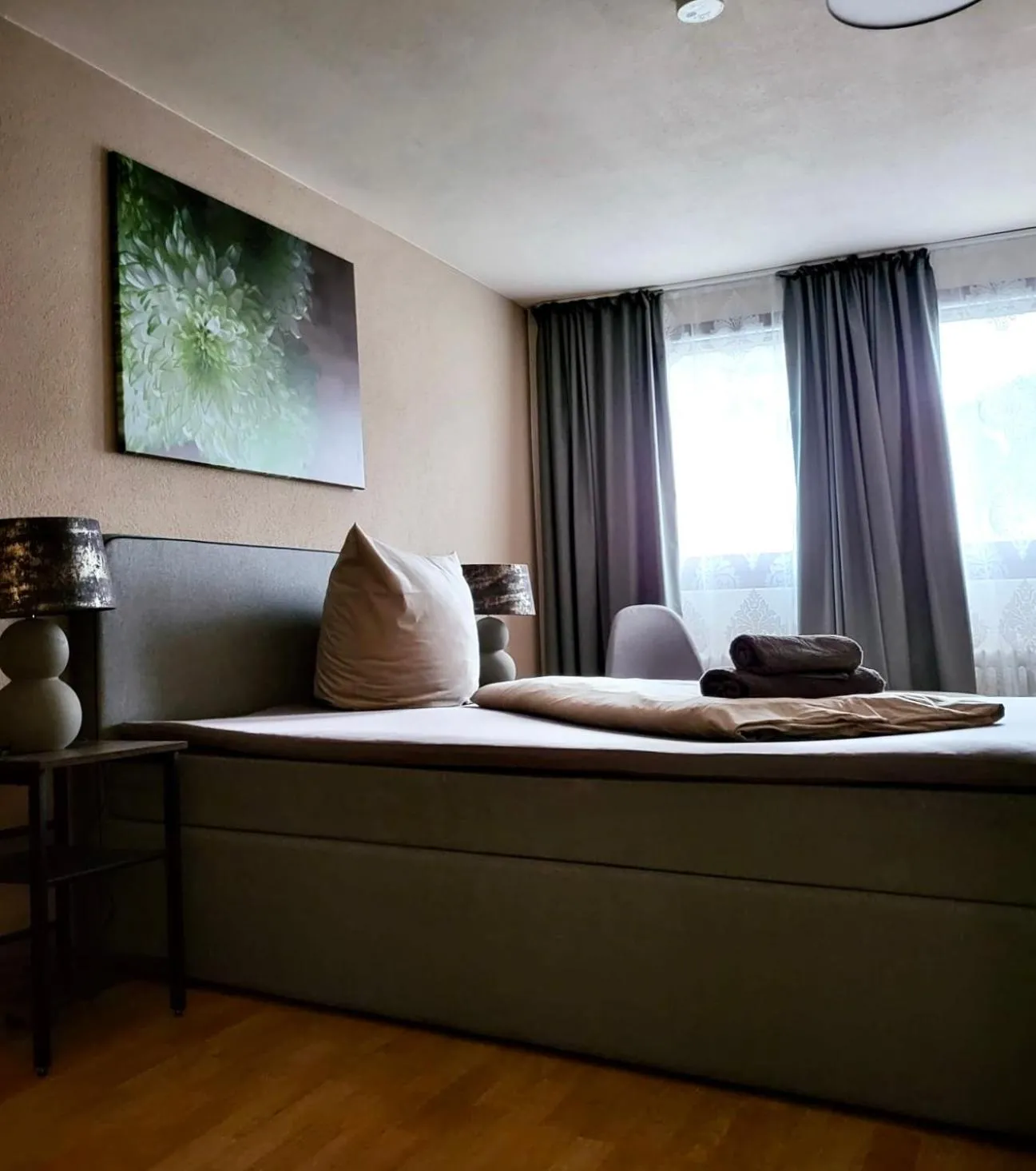 Bed in Pension Restaurant Luna