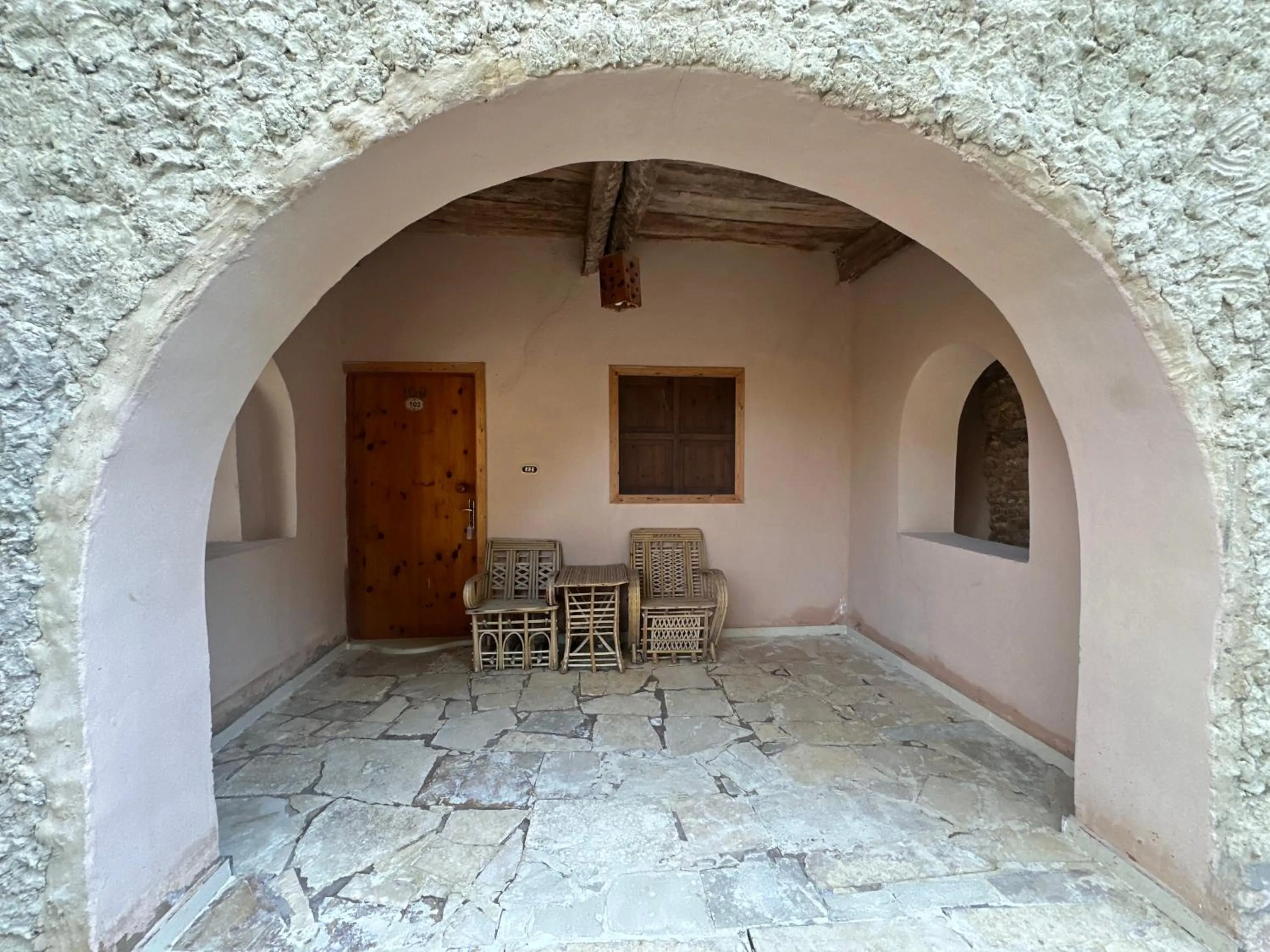 Seating area in Nour El Waha Hotel