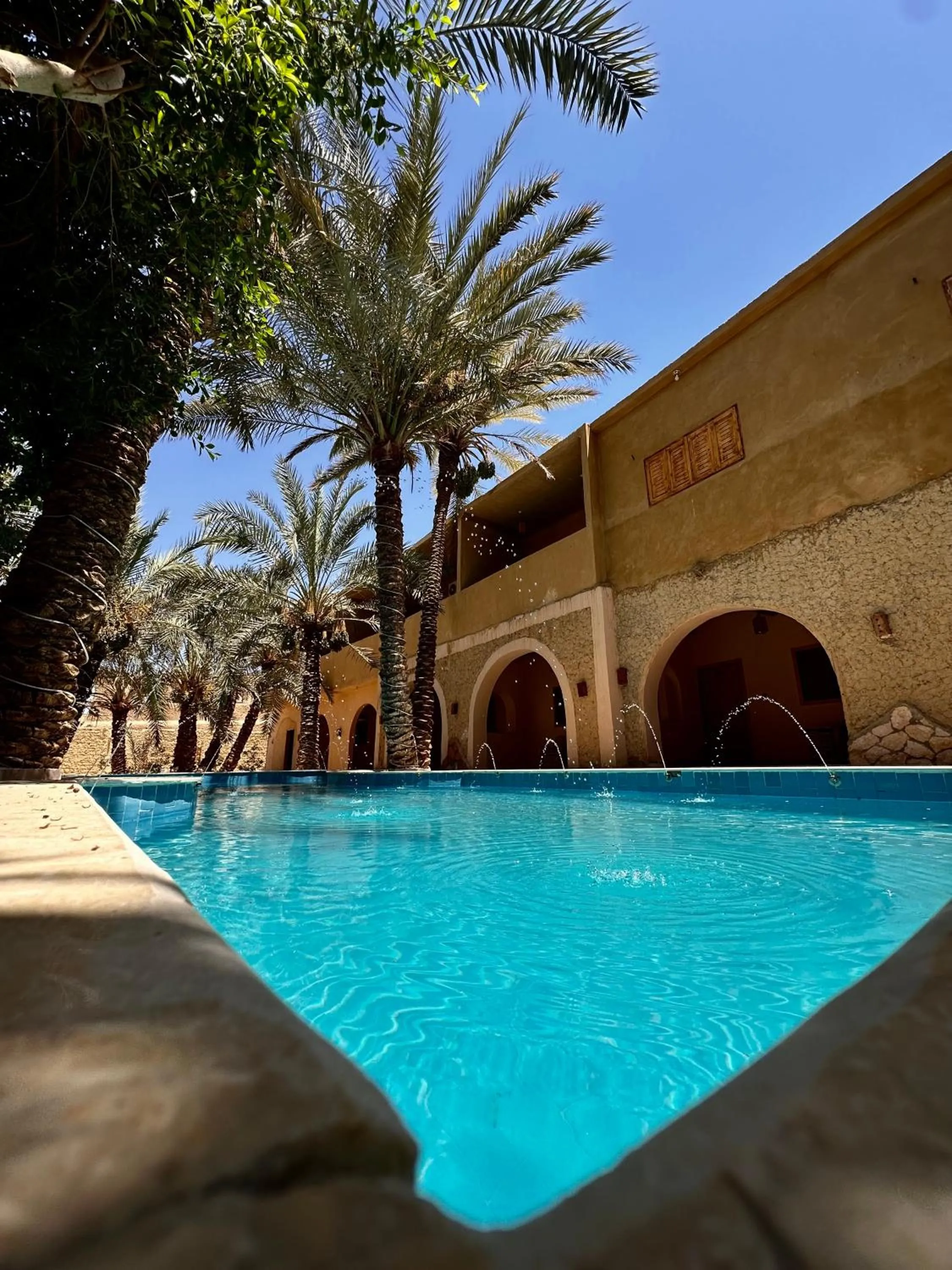 Pool view in Nour El Waha Hotel
