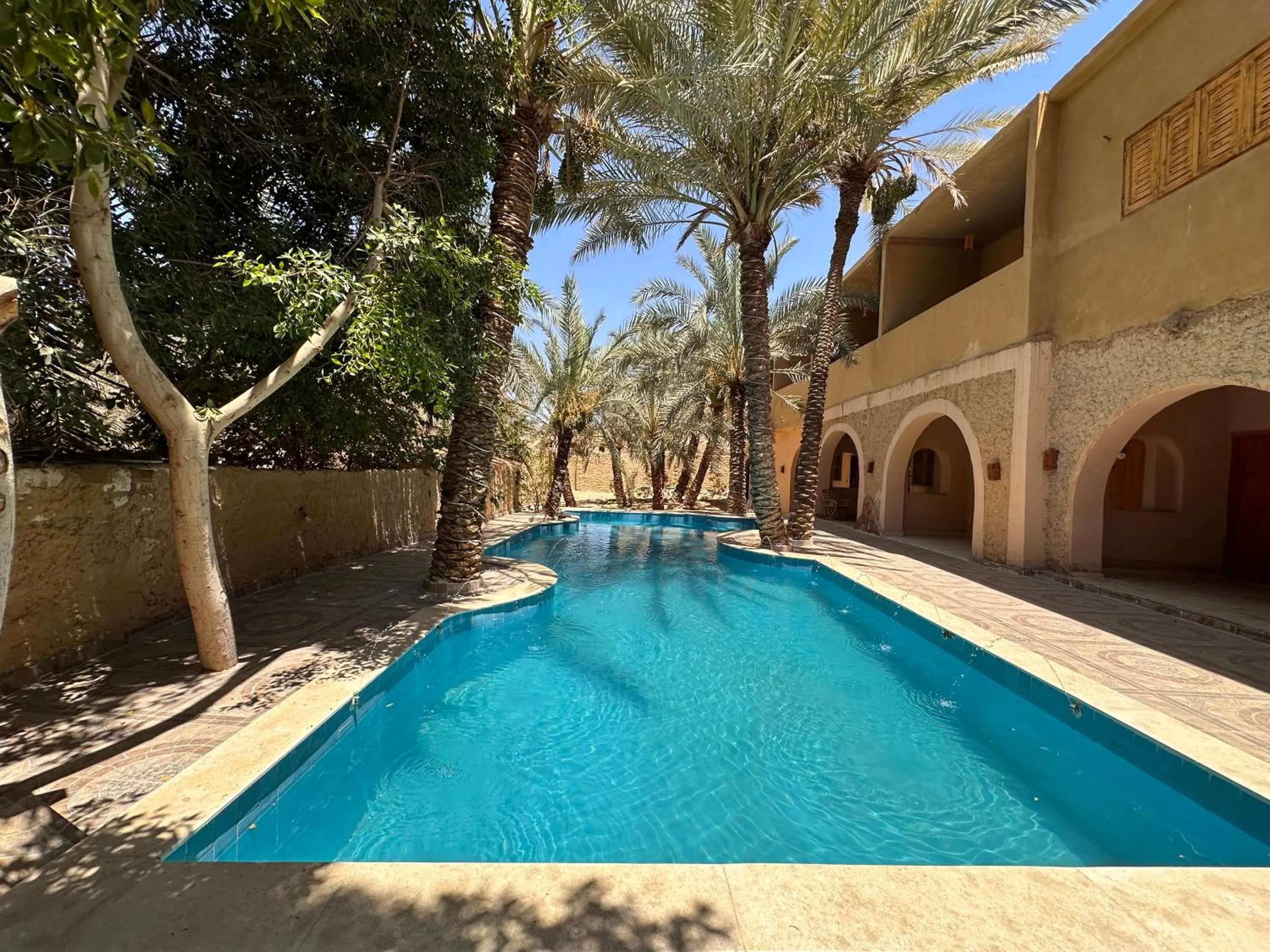 Pool view in Nour El Waha Hotel