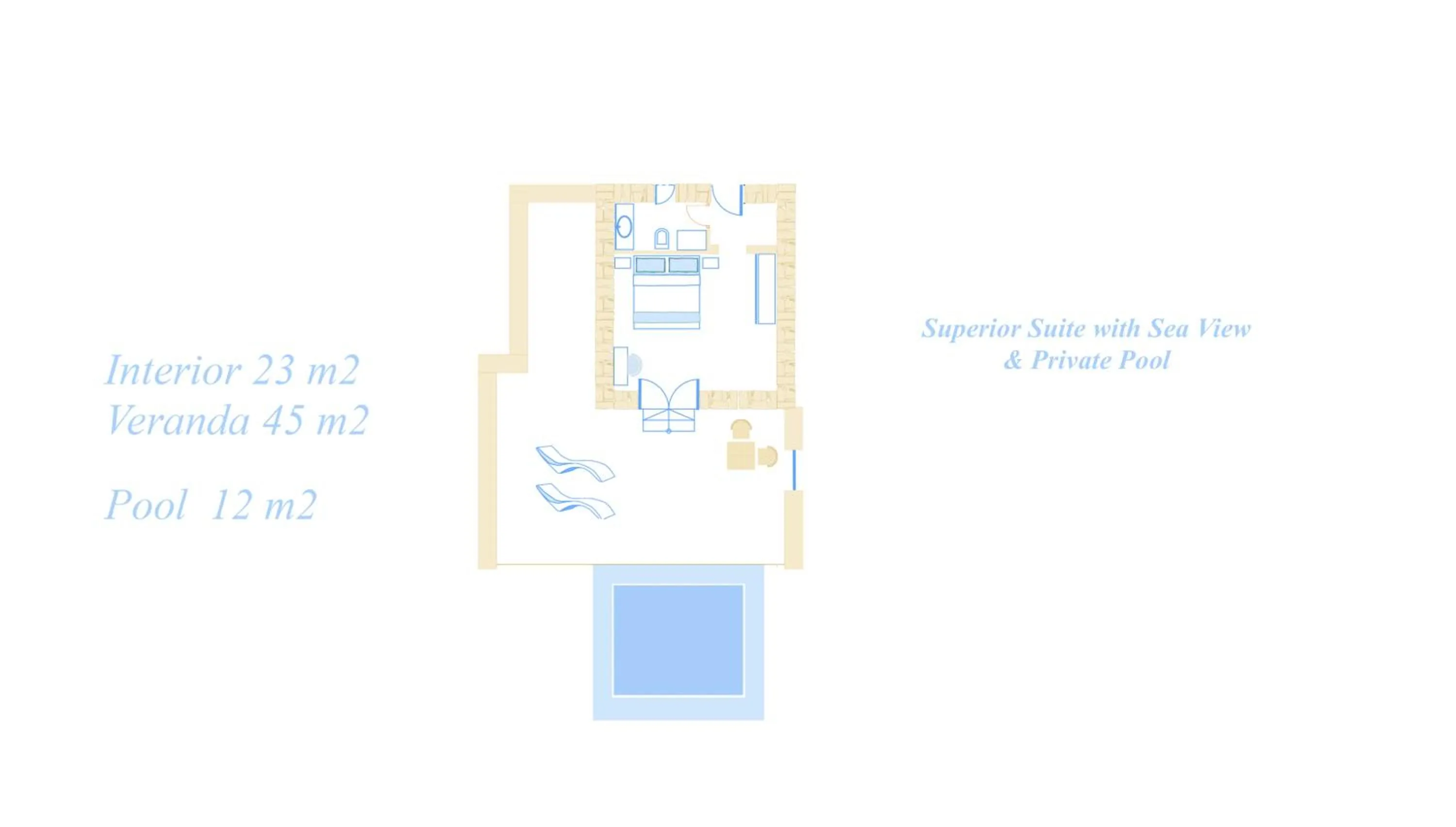 Floor plan in Calme Boutique Hotel - Adults Only