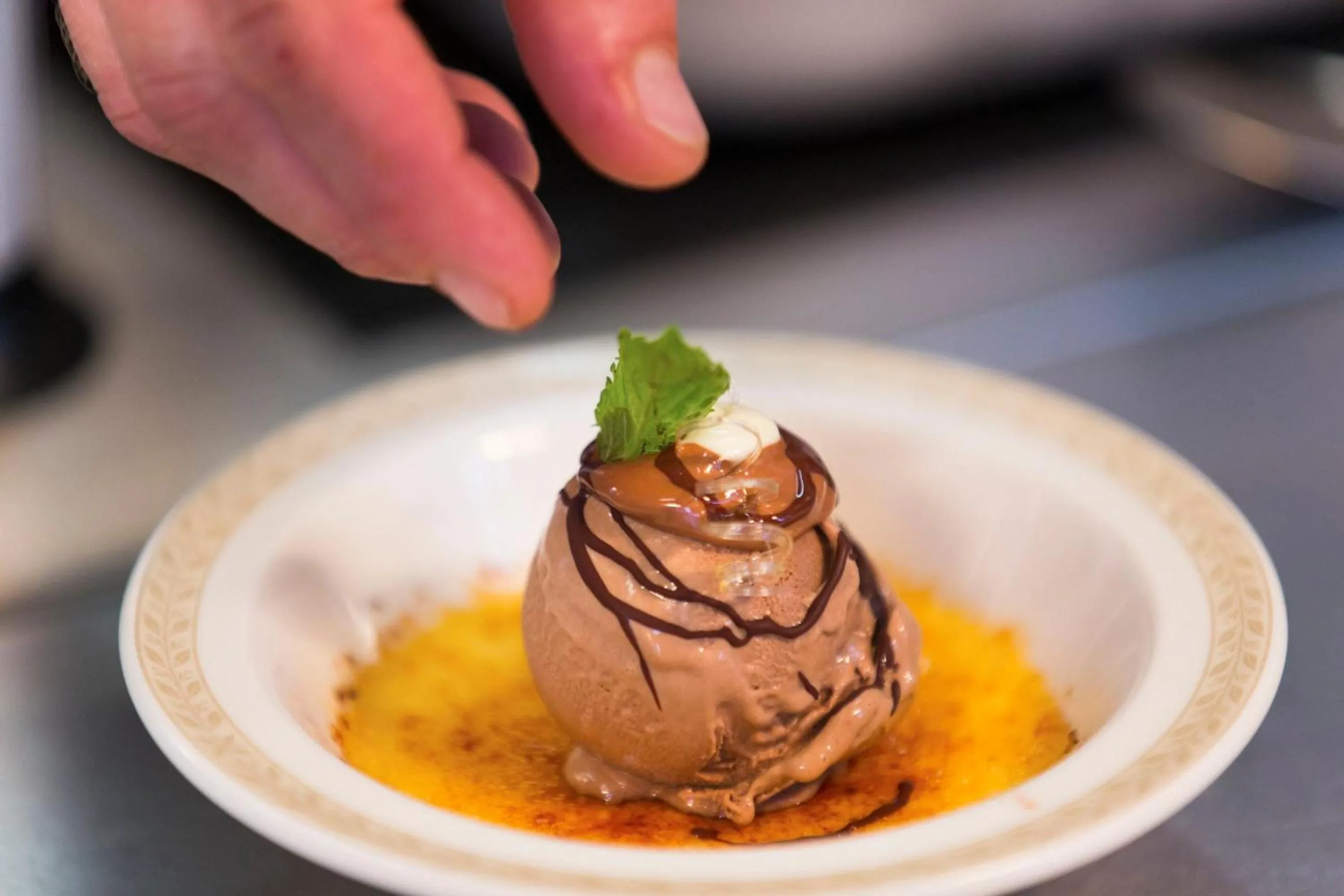 Food close-up in Hotel Villa Hügel