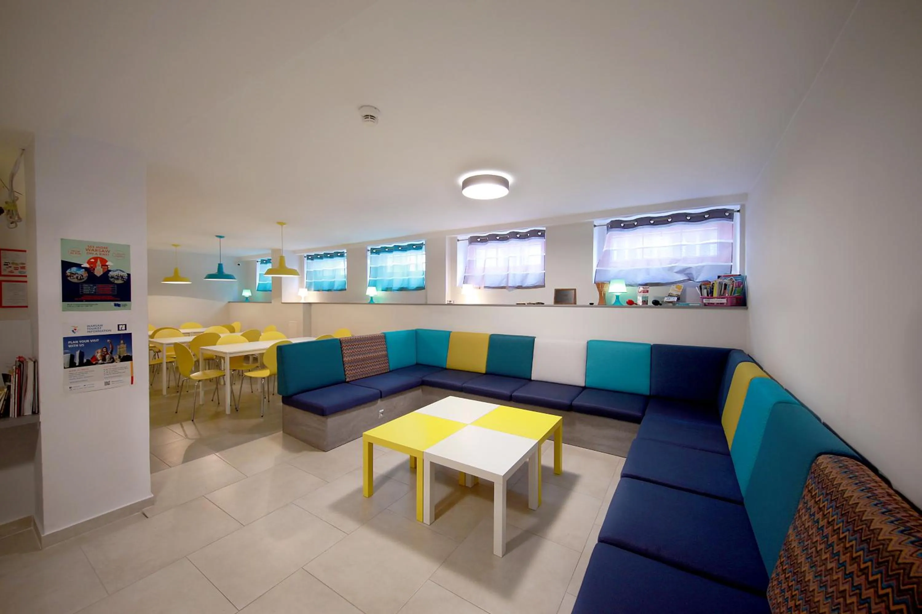 Living room in eMKa Hostel