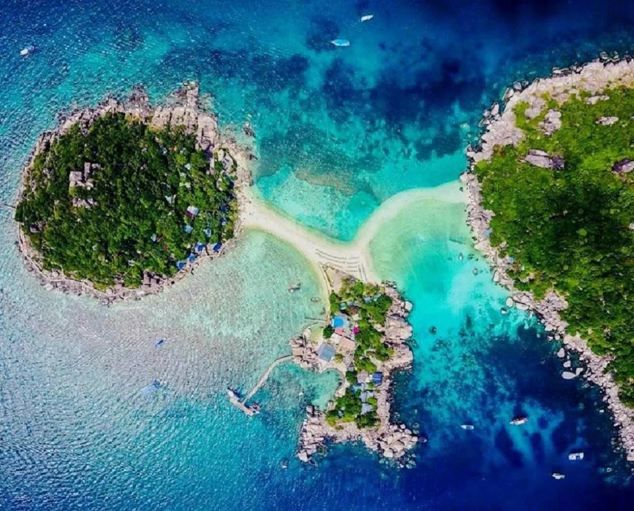 Bird's eye view in Nangyuan Island Dive Resort