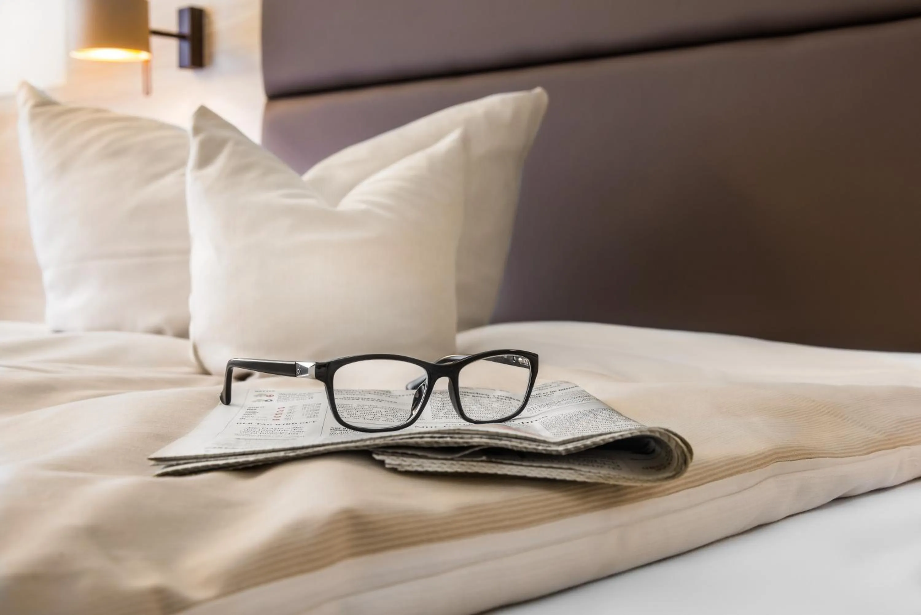 Decorative detail, Bed in Business Class Hotel Häckermühle