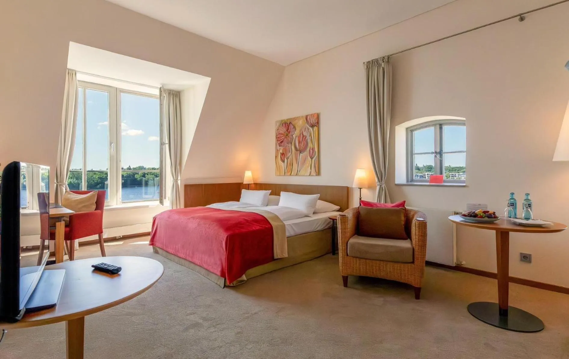 Bed in Hotel Speicher am Ziegelsee