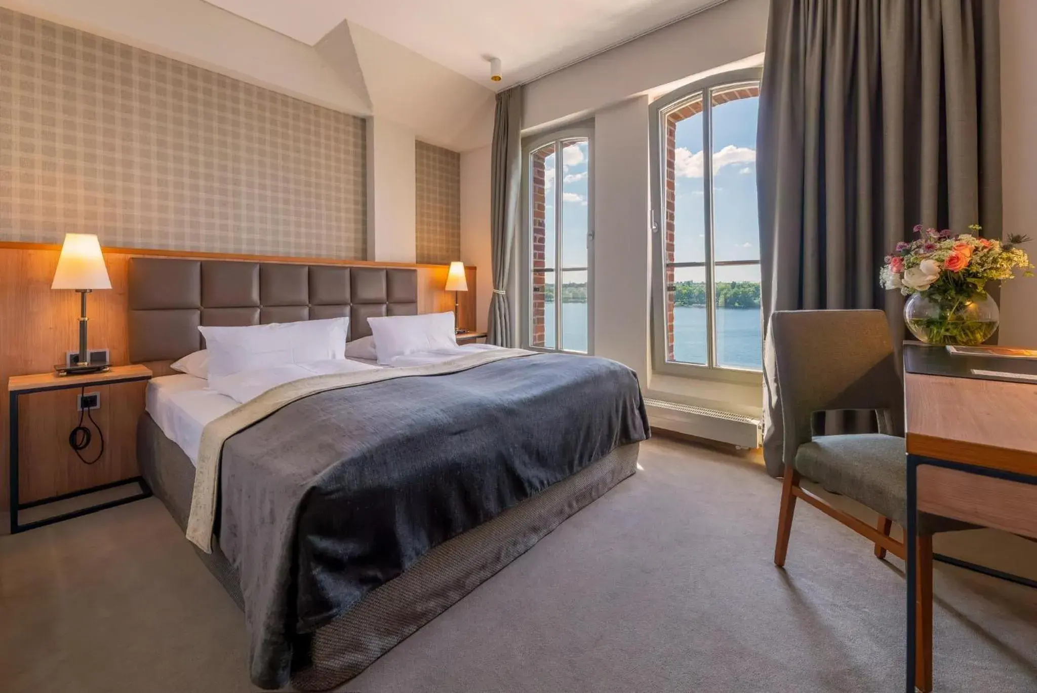 Double Room with Lake View - single occupancy in Hotel Speicher am Ziegelsee Double Room with Lake View - single occupancy in Hotel Speicher am Ziegelsee