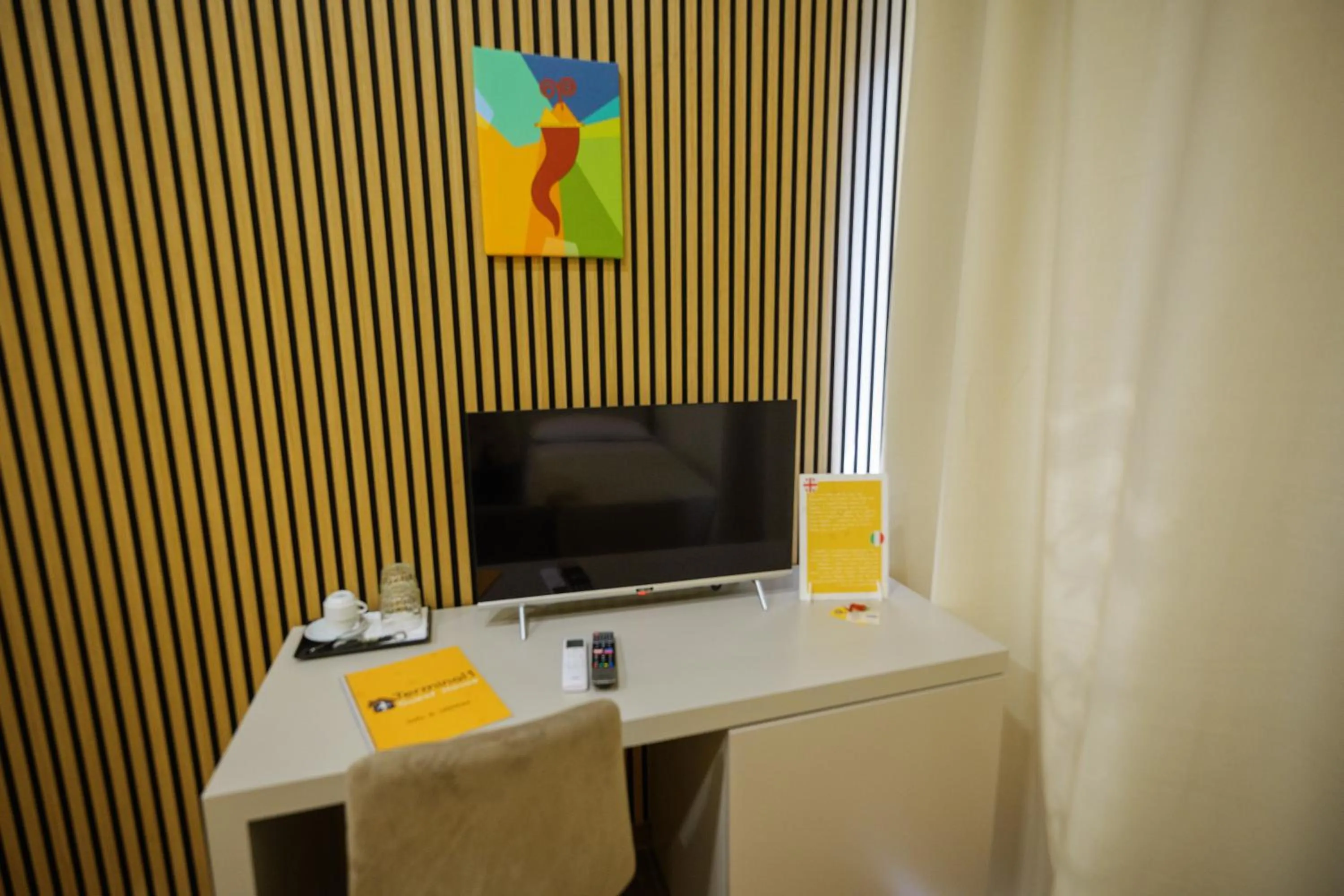 TV and multimedia in Terminal 1 Guest House