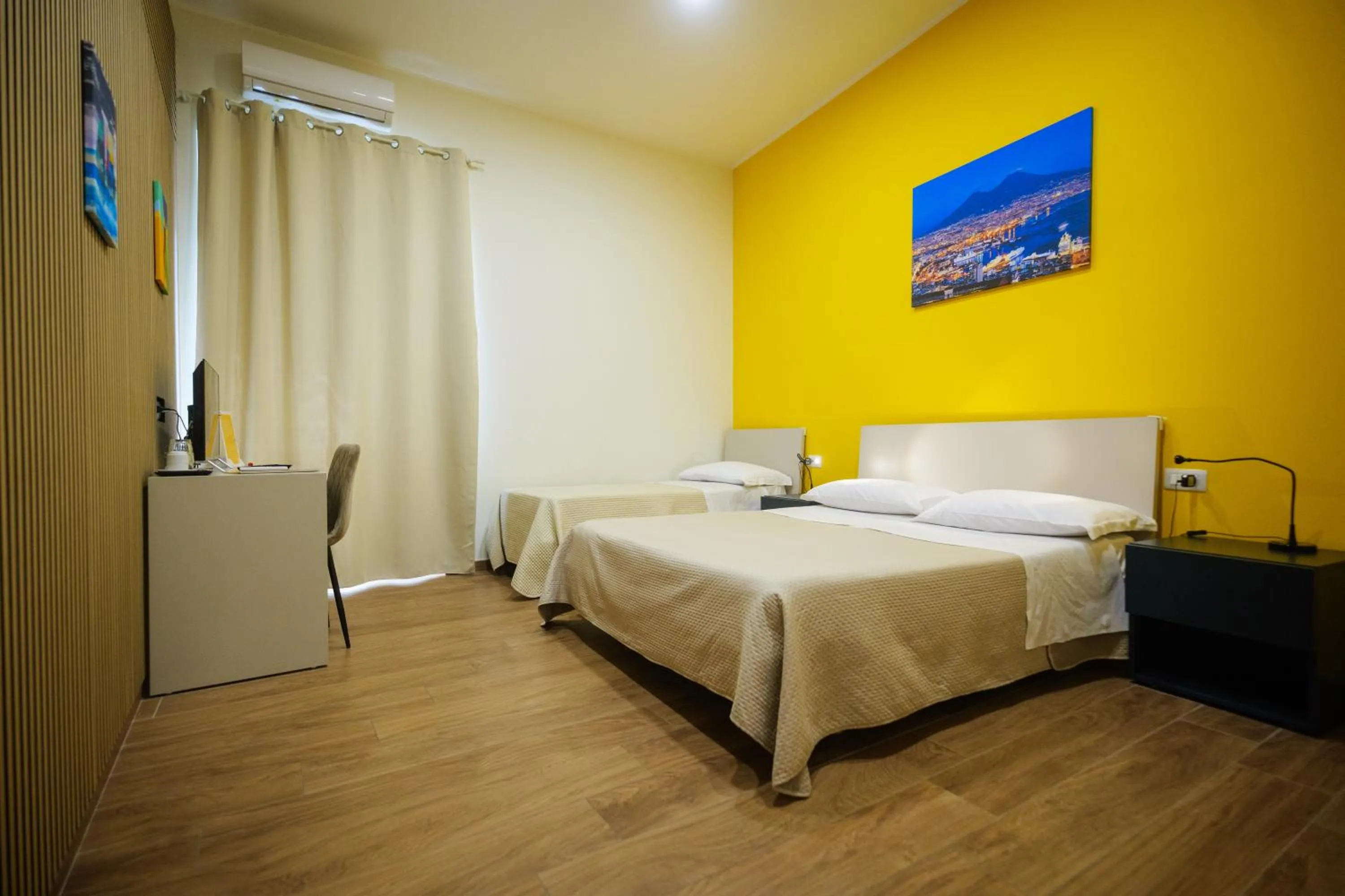 Bed in Terminal 1 Guest House