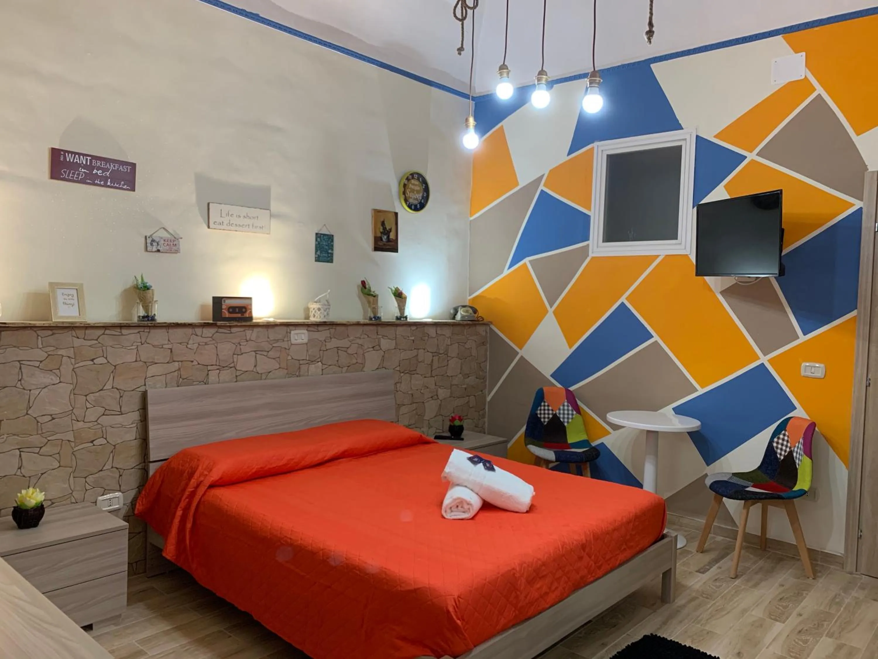 Bedroom, Bed in B&B Poseidone