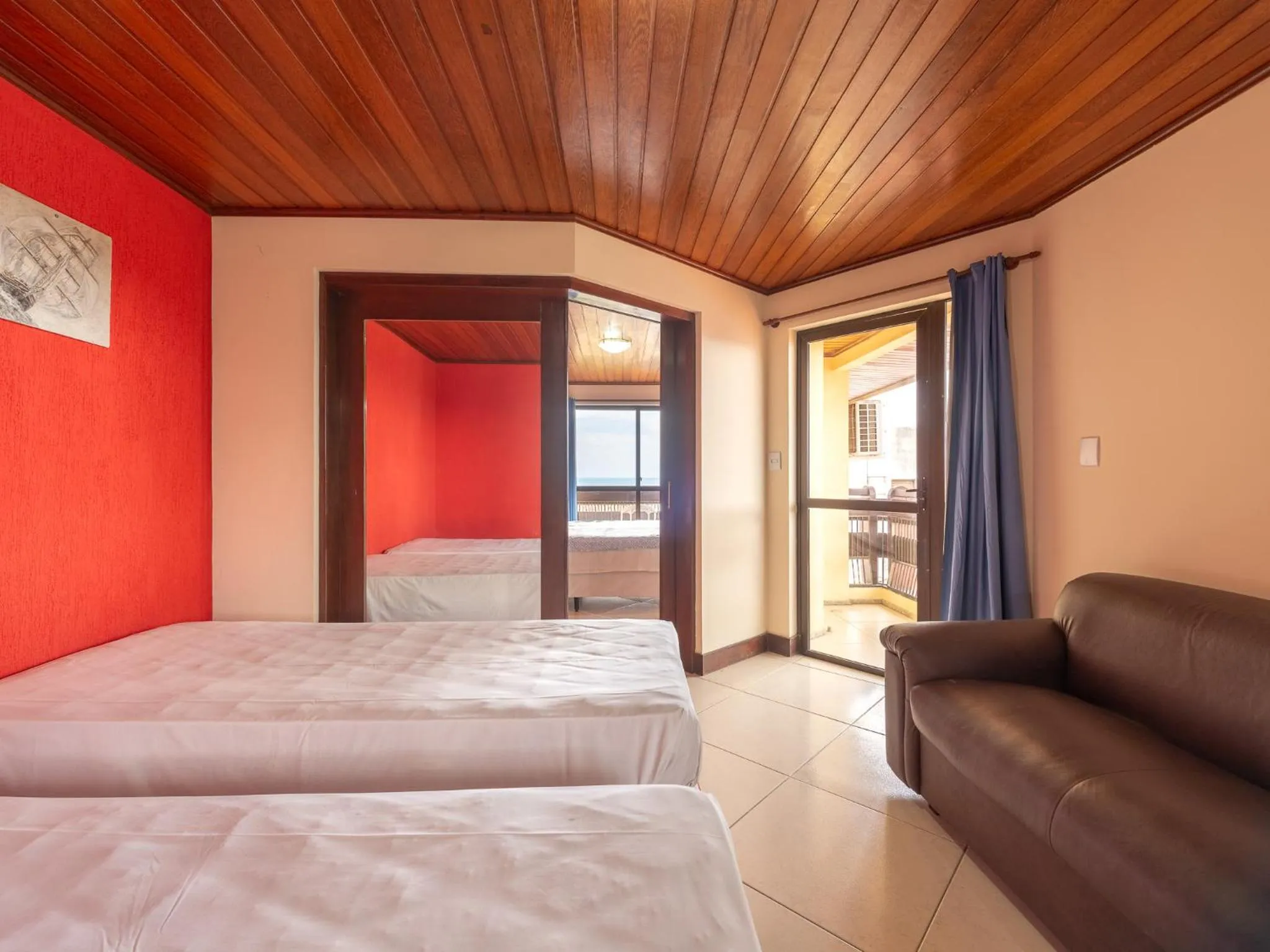 Bed in Happy Hotel Praia Azul