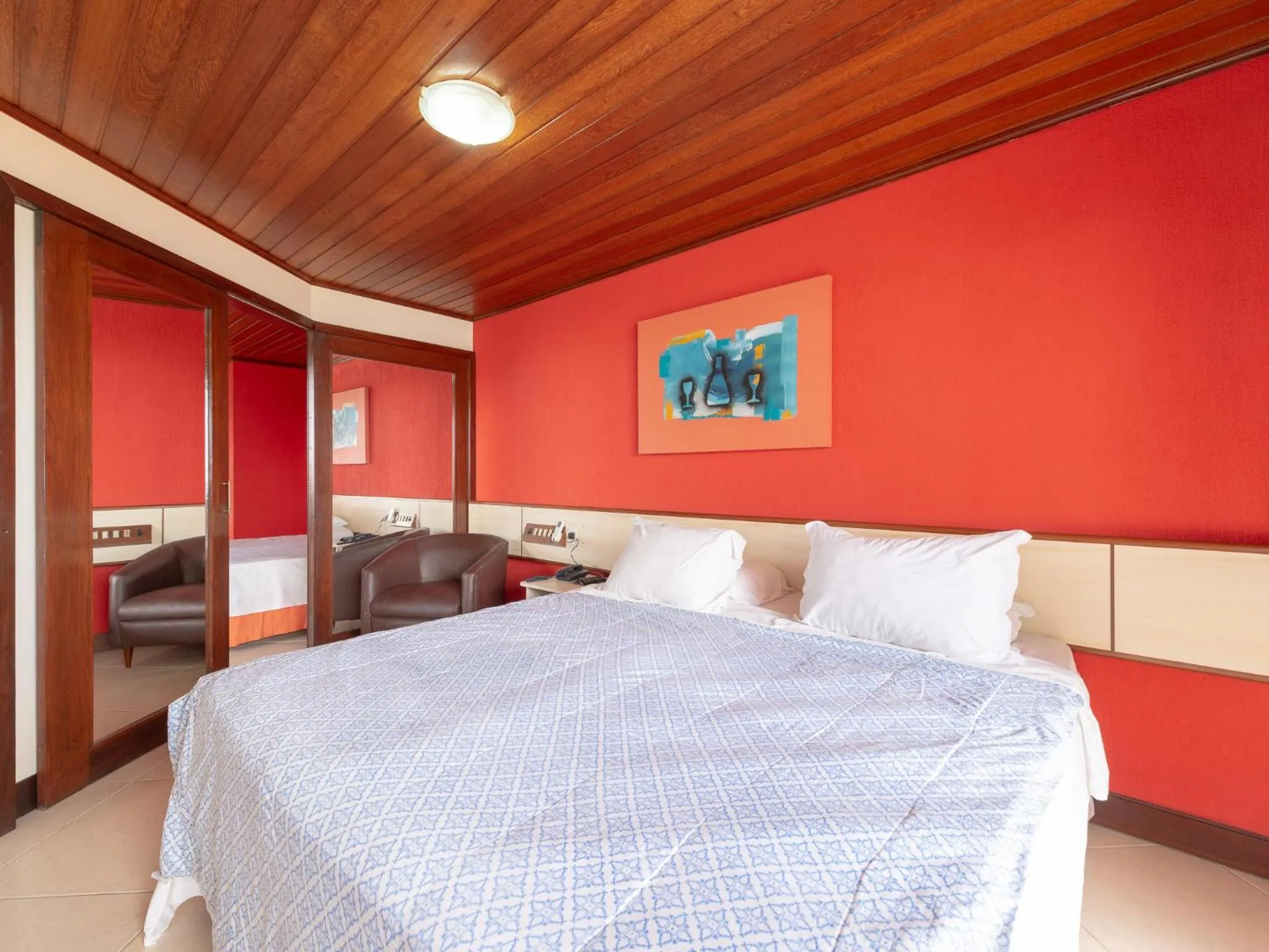 Bed in Happy Hotel Praia Azul