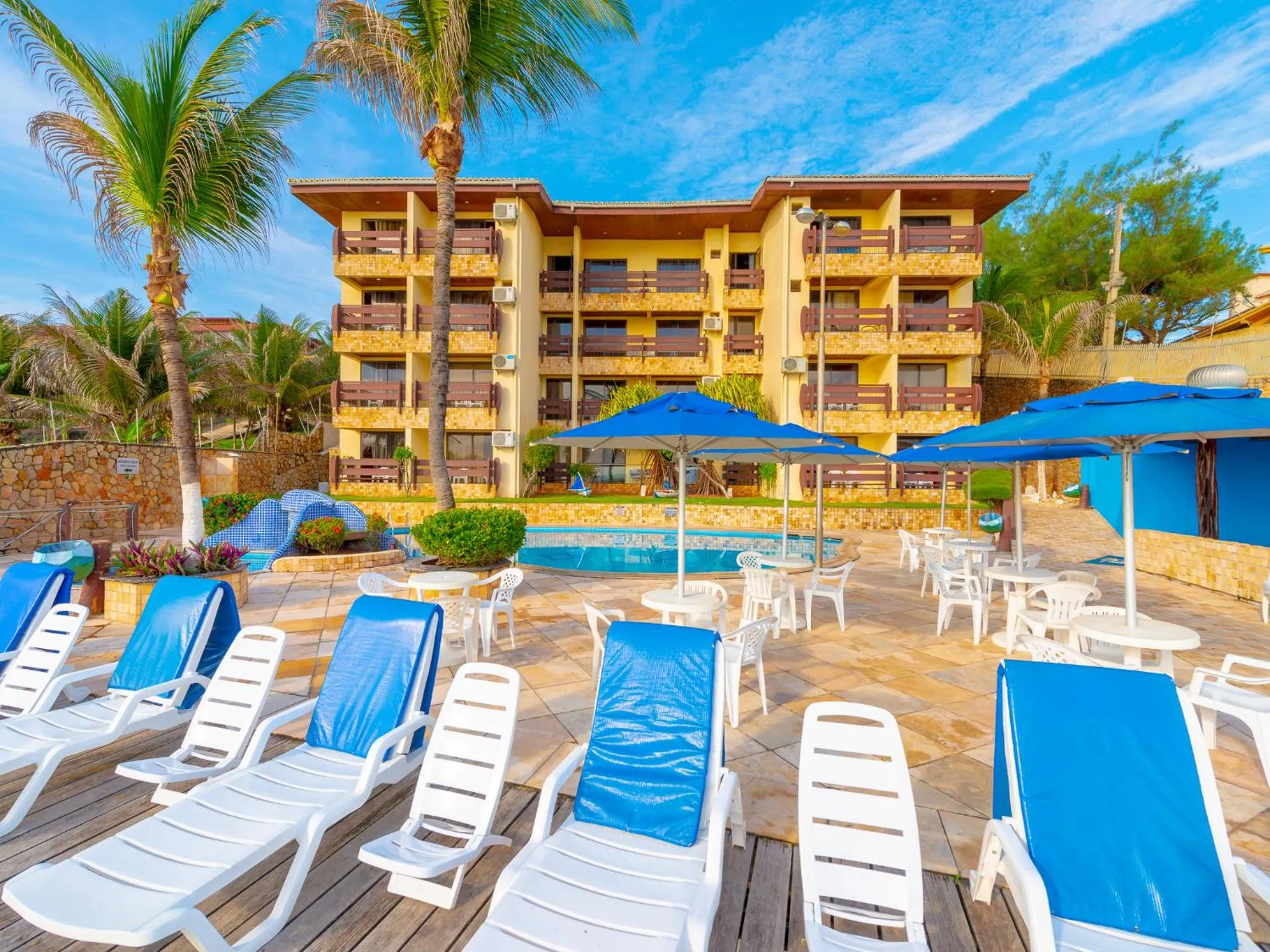 Swimming pool in Happy Hotel Praia Azul