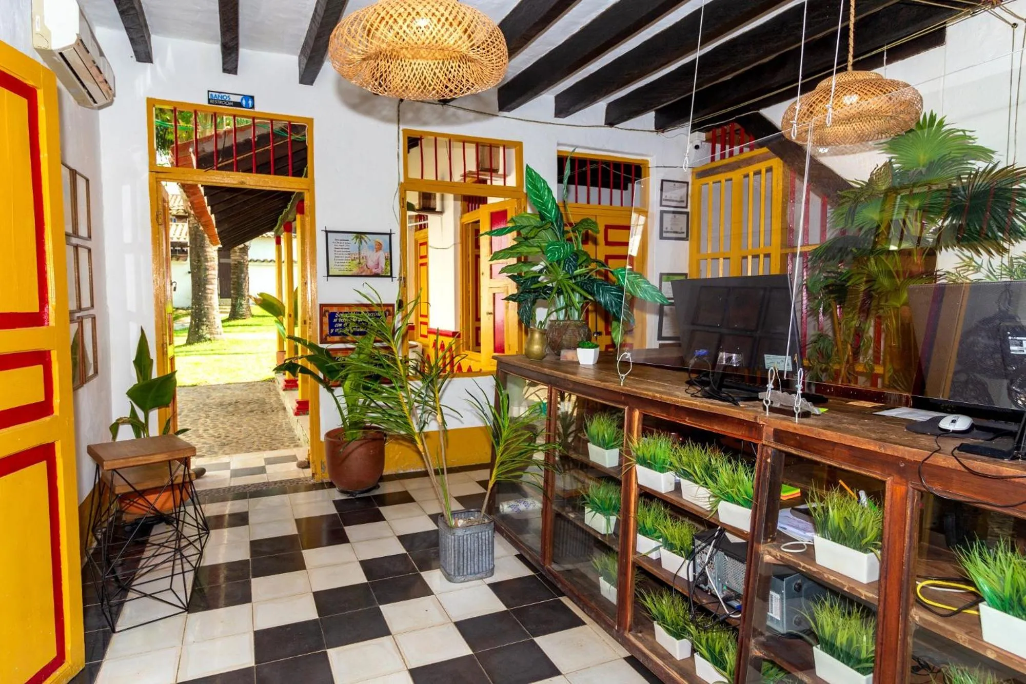 Garden view in Hotel Boutique Fundadores en Cauca Viejo