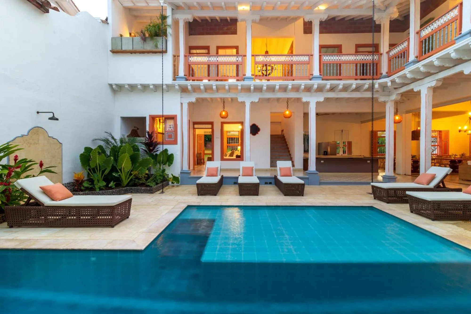 Swimming pool in Hotel Boutique Fundadores en Cauca Viejo