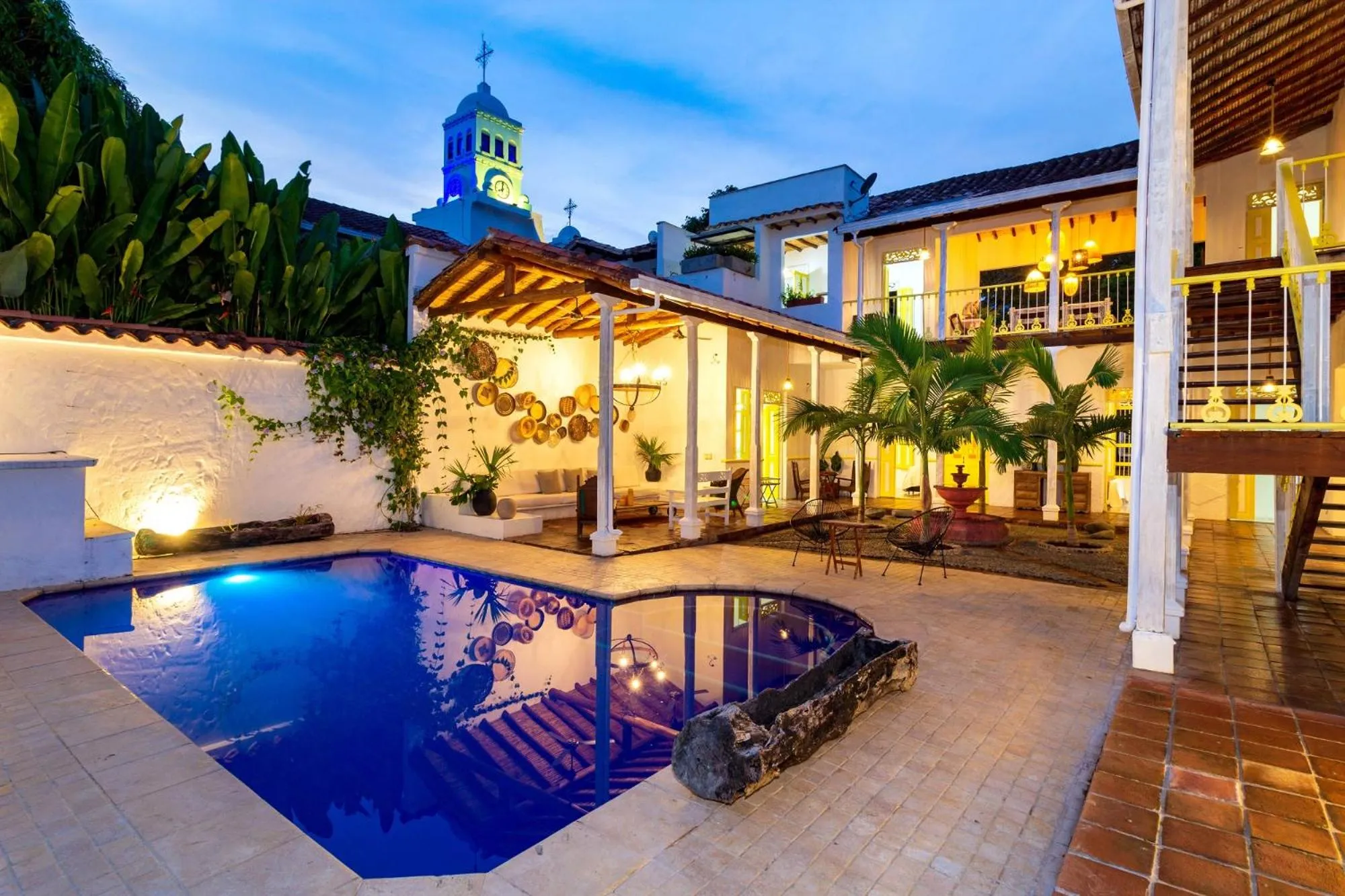 Swimming pool in Hotel Boutique Fundadores en Cauca Viejo