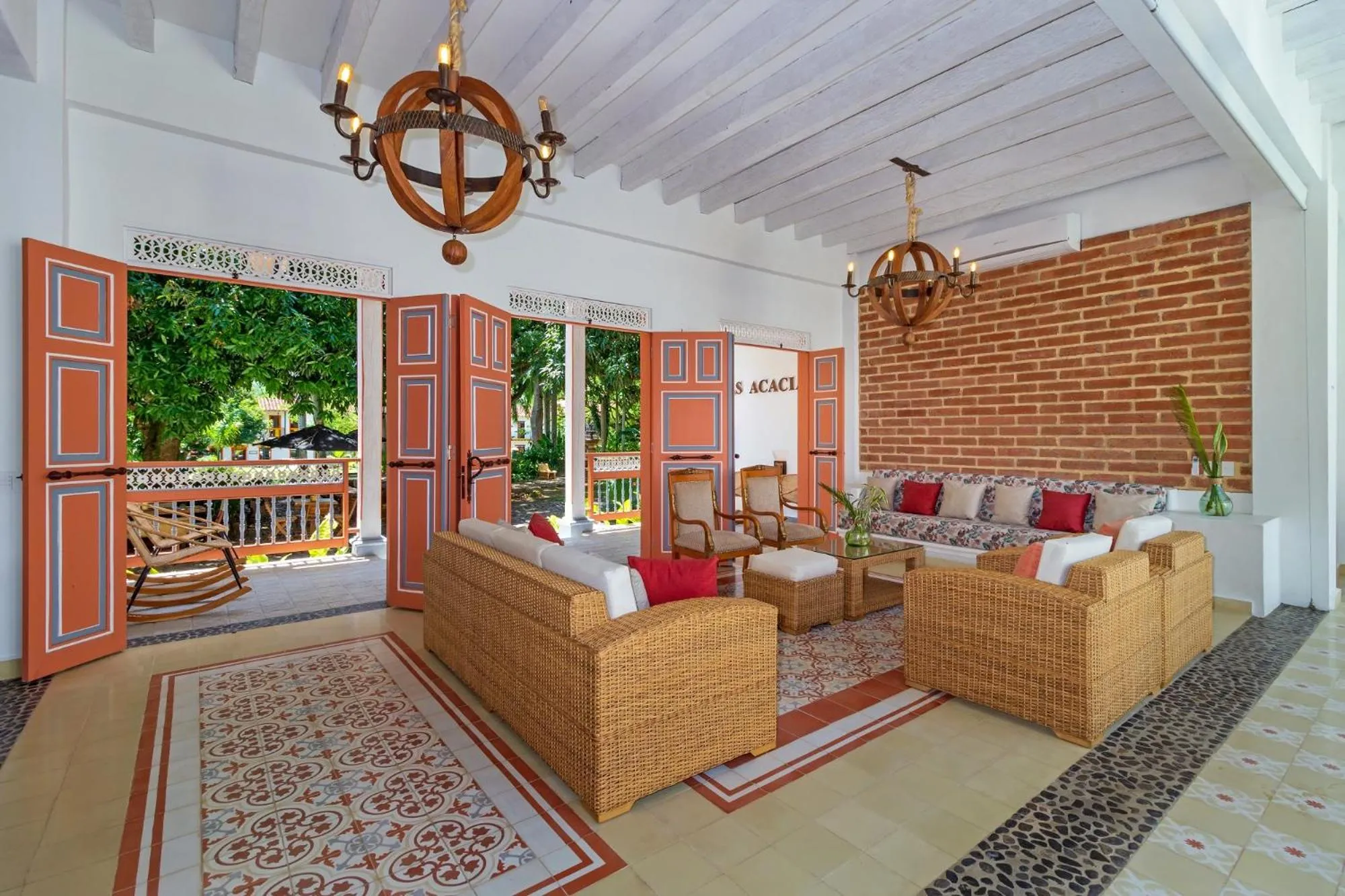 Seating area in Hotel Boutique Fundadores en Cauca Viejo
