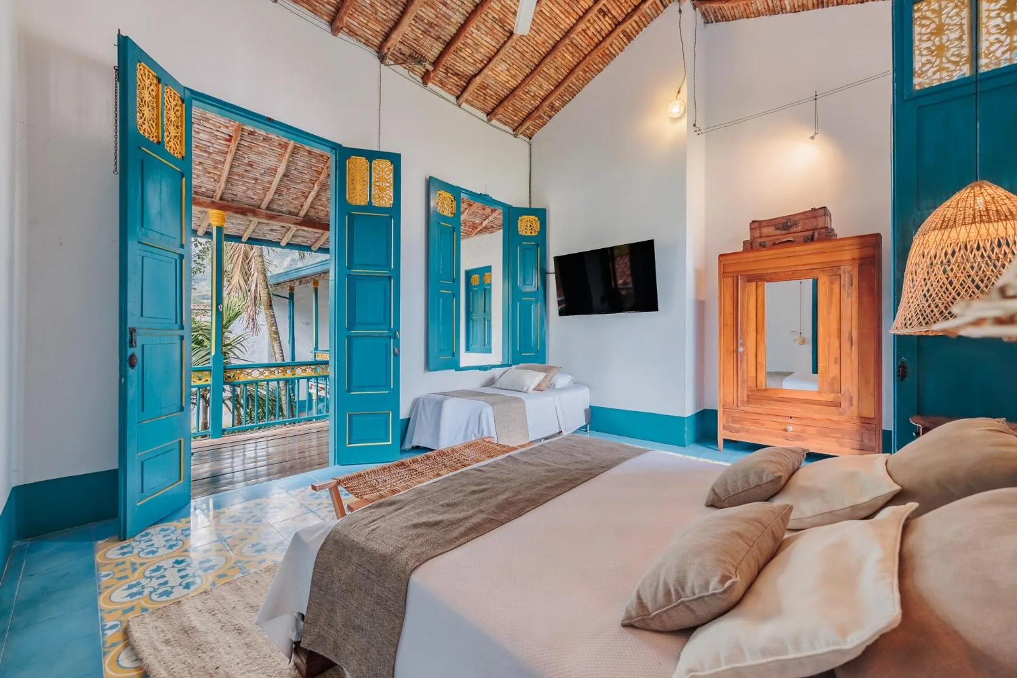 Bed in Hotel Boutique Fundadores en Cauca Viejo