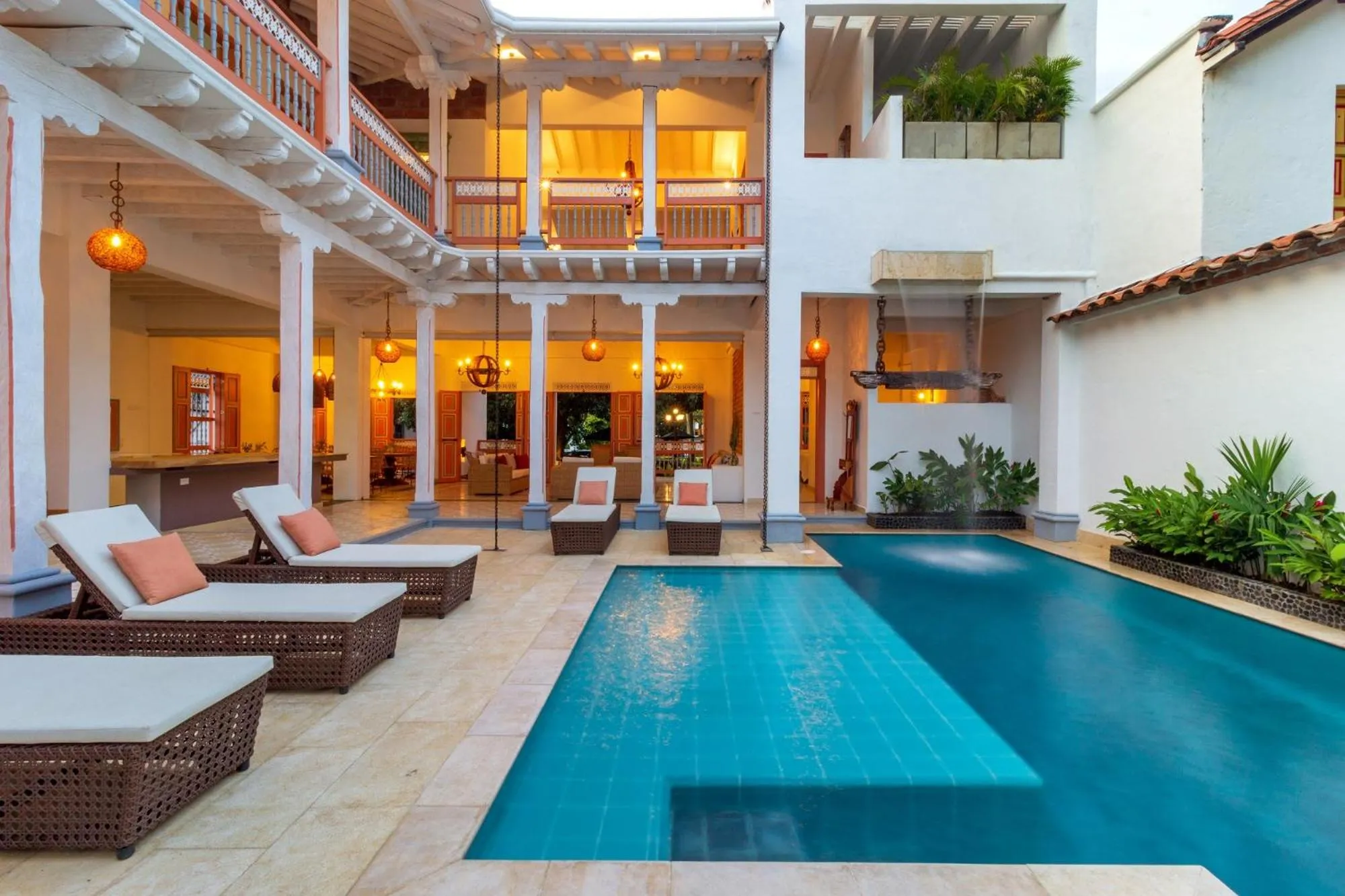 Swimming pool in Hotel Boutique Fundadores en Cauca Viejo