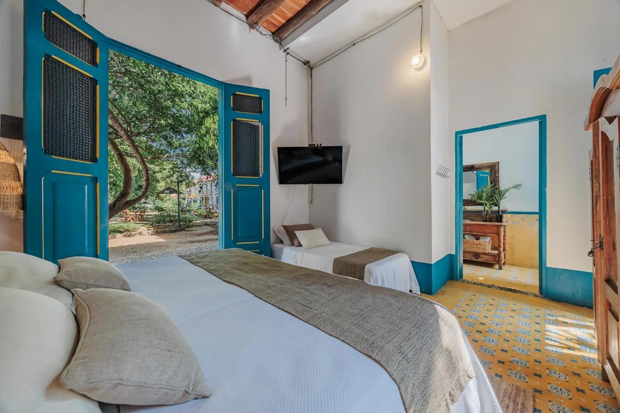 Bed in Hotel Boutique Fundadores en Cauca Viejo