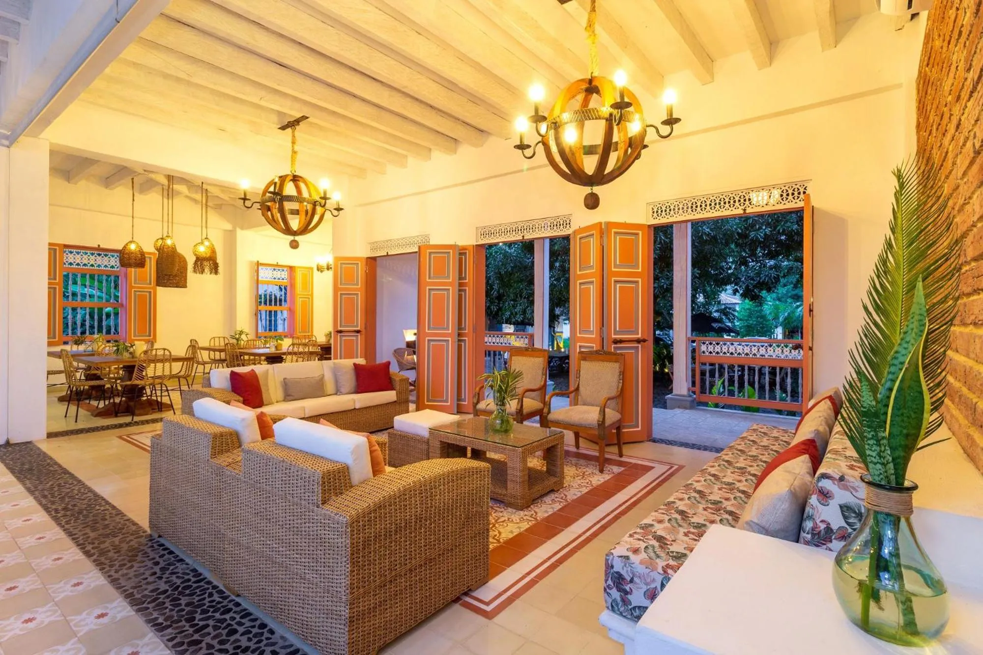 Seating area in Hotel Boutique Fundadores en Cauca Viejo