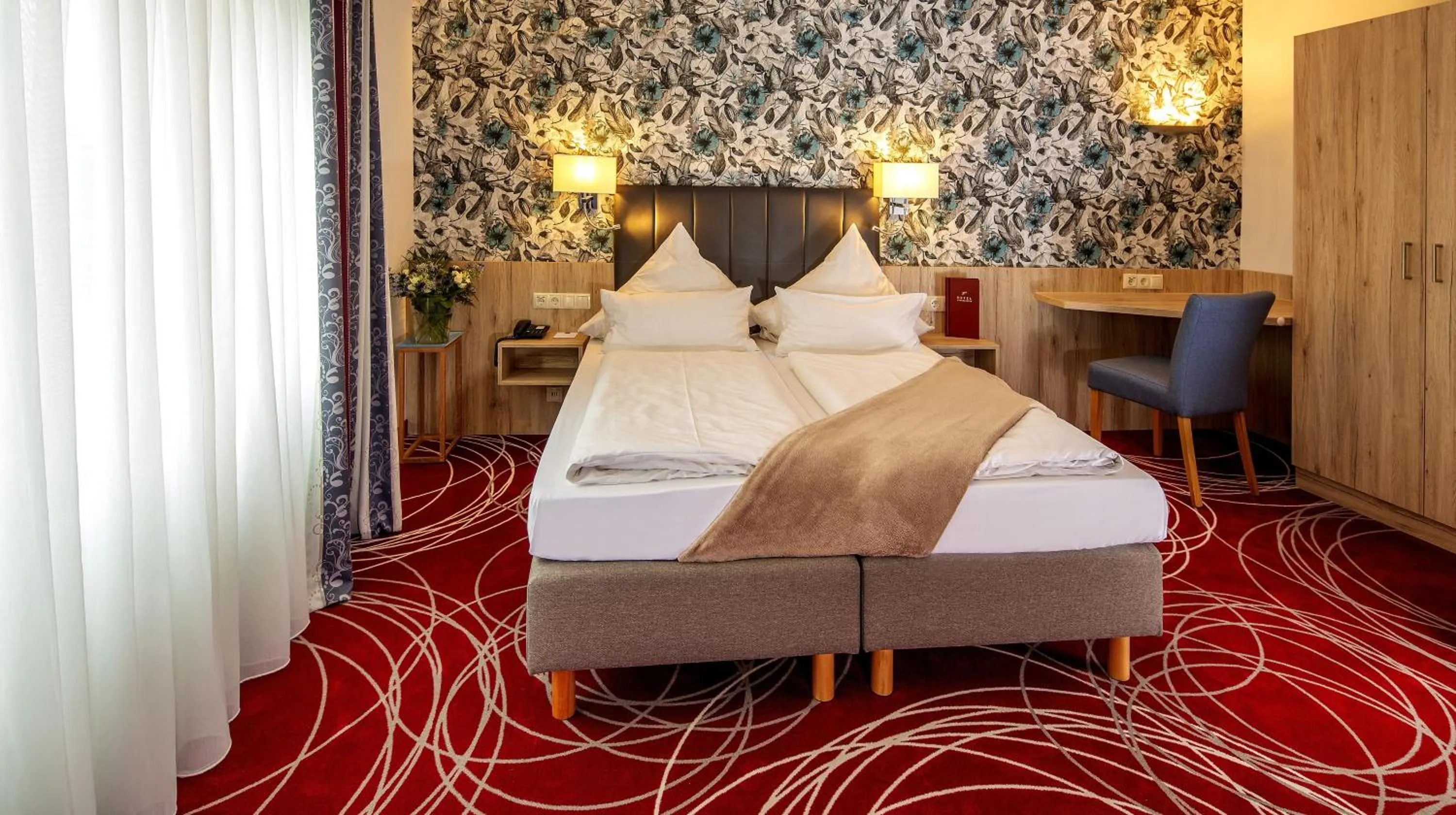 Photo of the whole room, Bed in Hotel Löwengarten