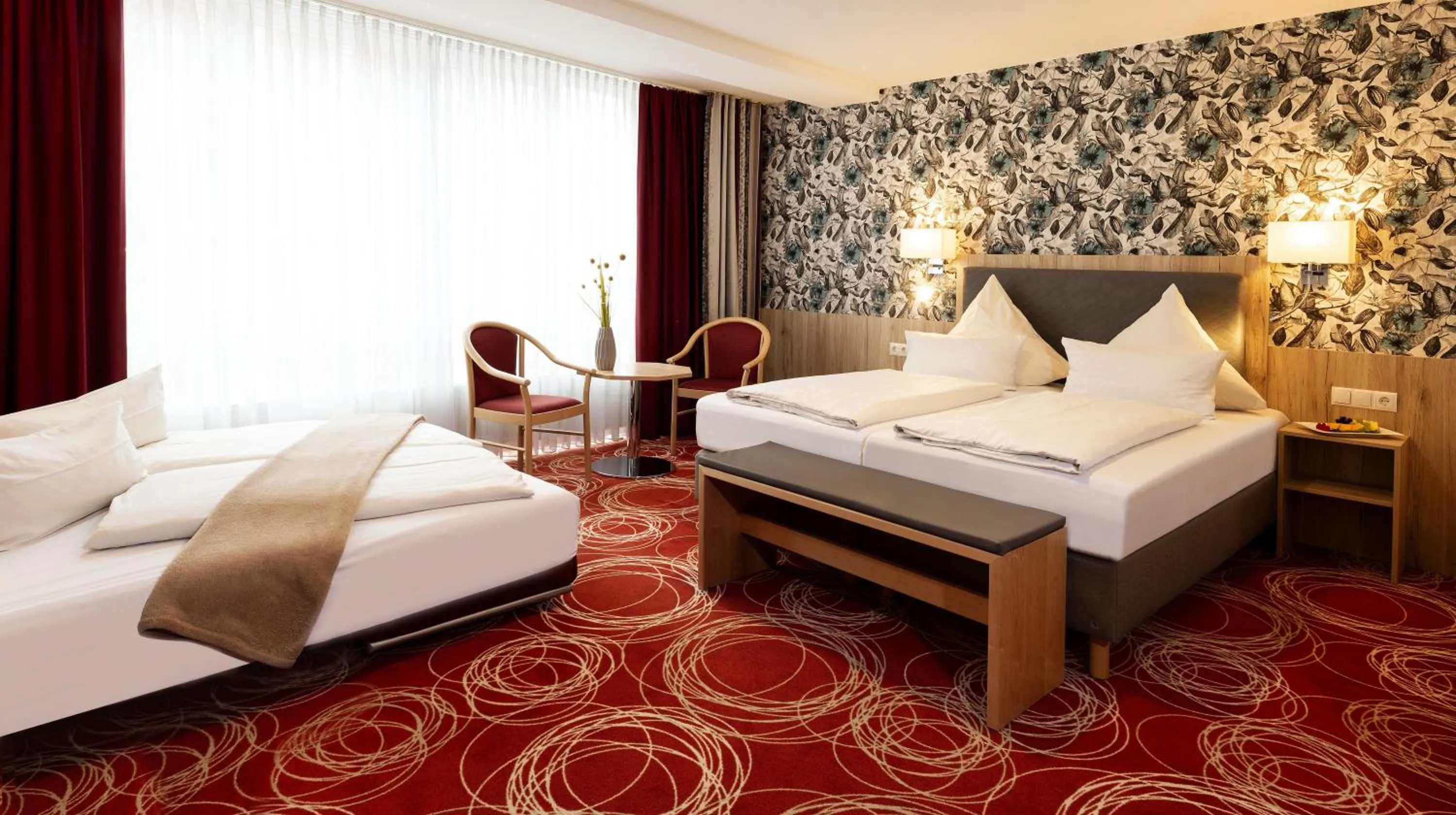 Photo of the whole room, Bed in Hotel Löwengarten