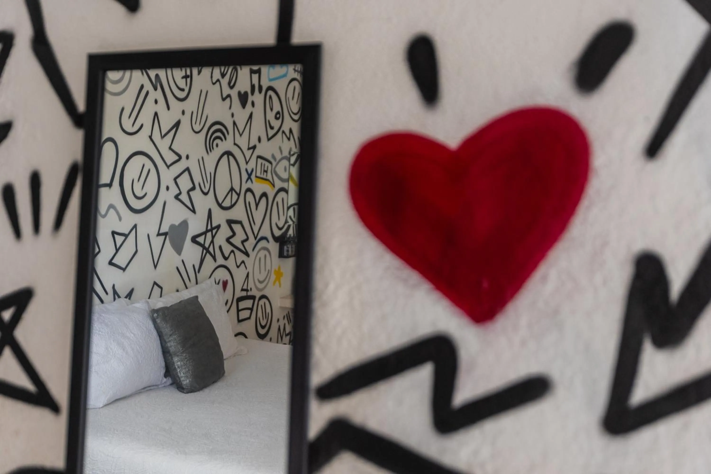 Decorative detail, Bed in Art Studios