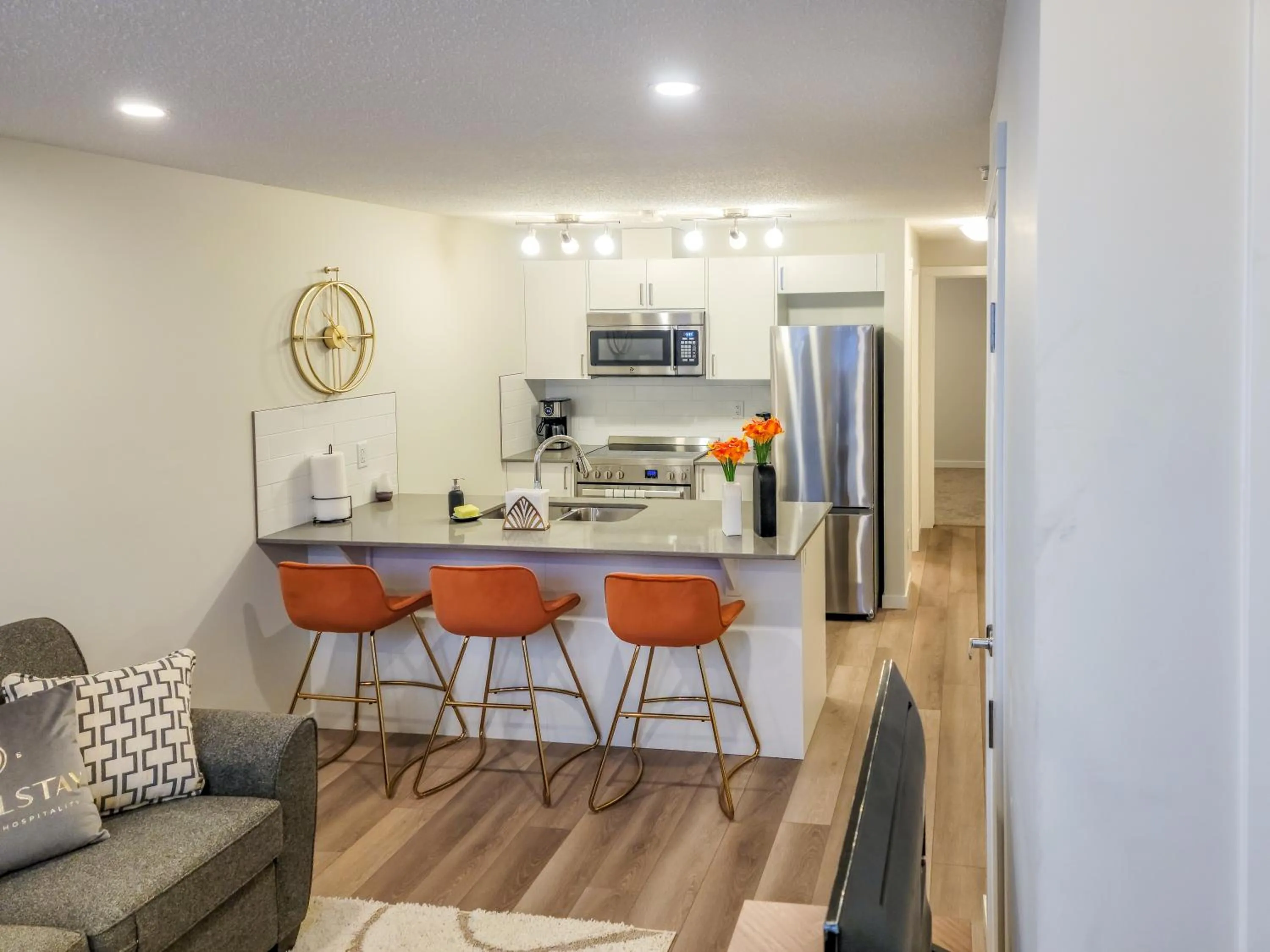 Kitchen or kitchenette in GLOBALSTAY New Apartments in Cranbrook Free street parking