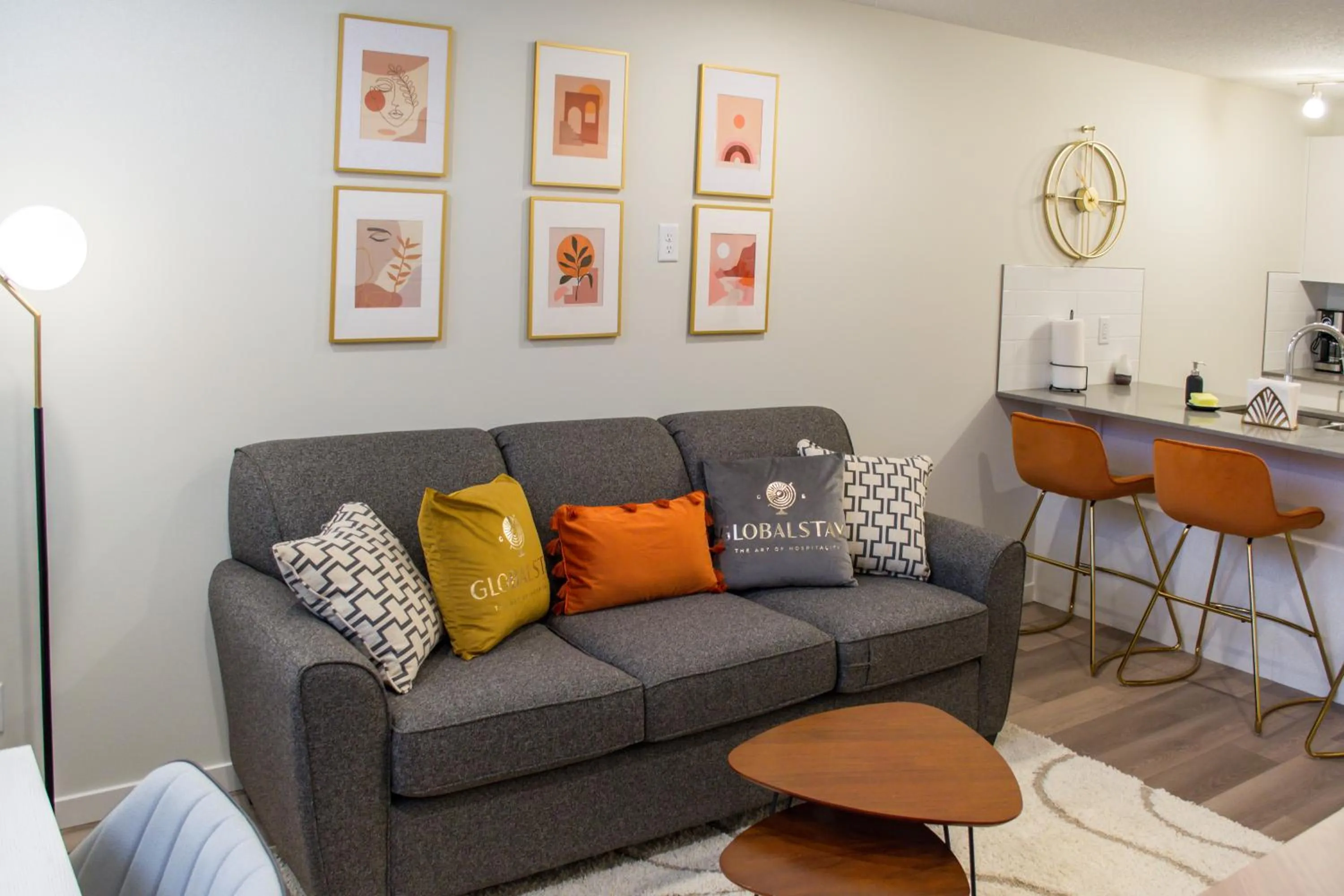Living room in GLOBALSTAY New Apartments in Cranbrook Free street parking