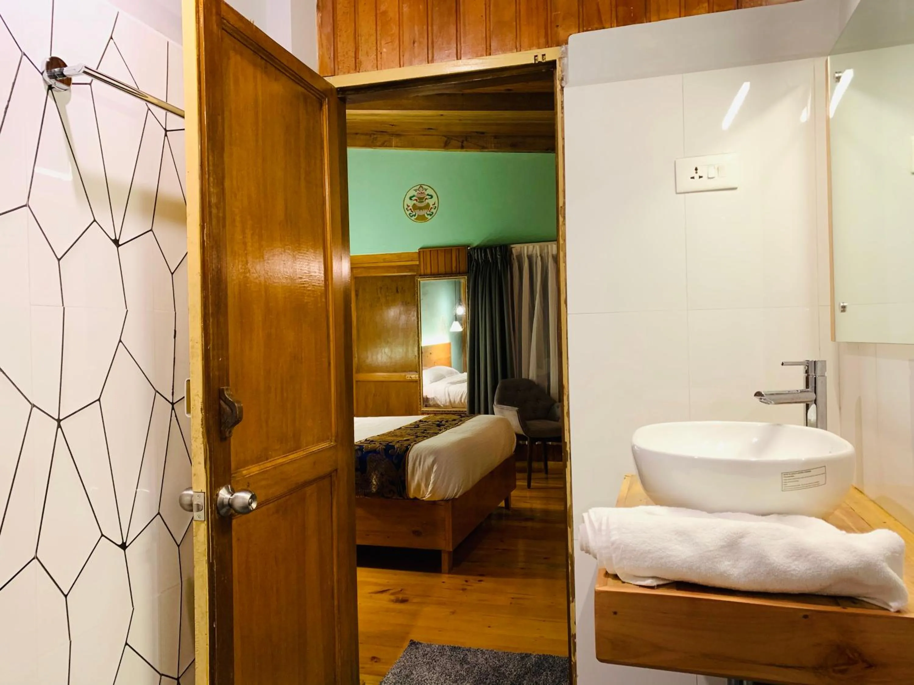 Bathroom, Bed in Dzi Pema