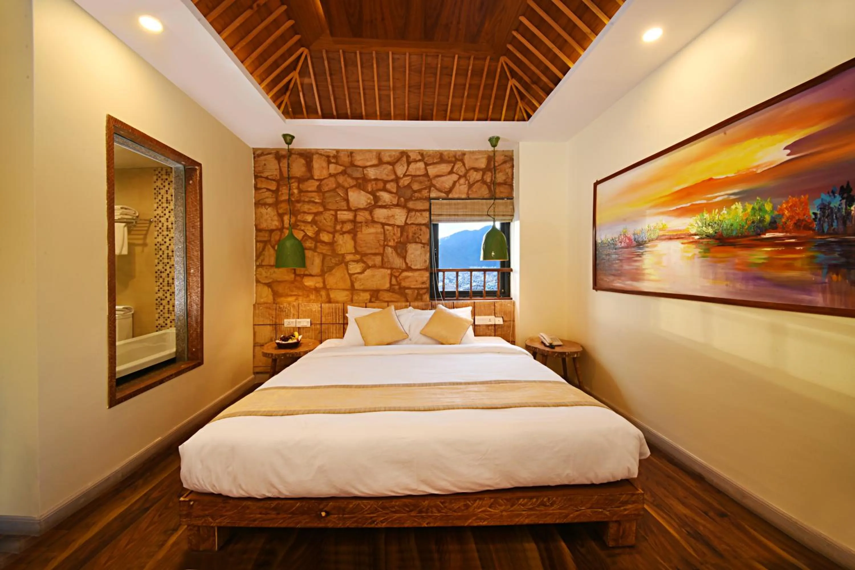 Bed in Woodapple Hotel and Spa