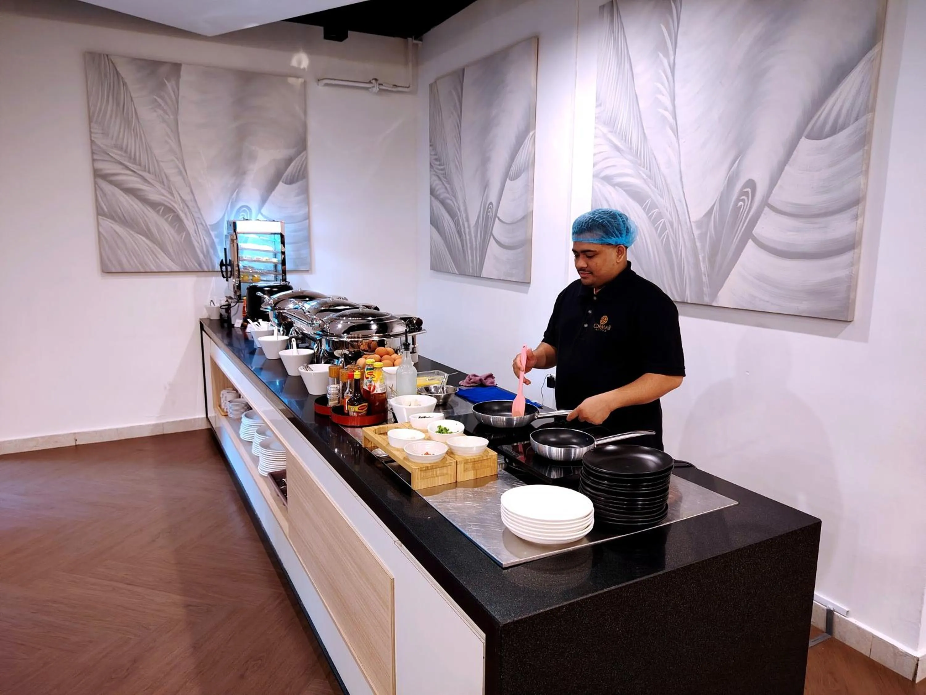 Buffet breakfast in Cormar Suites Kuala Lumpur