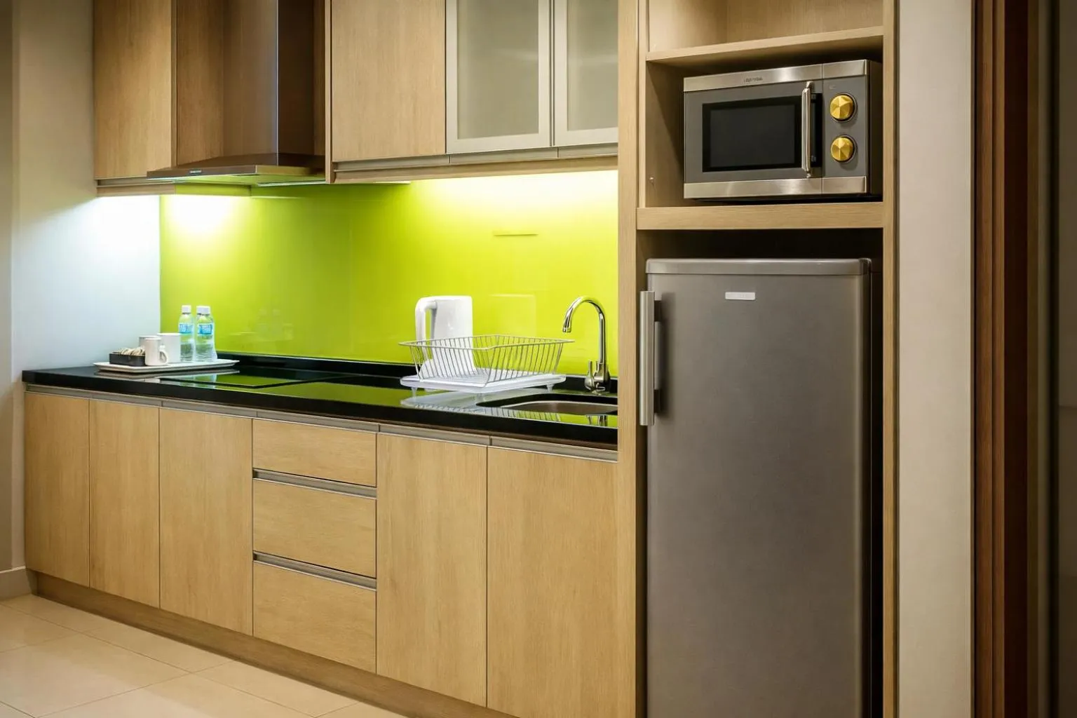 Kitchen or kitchenette in Cormar Suites Kuala Lumpur
