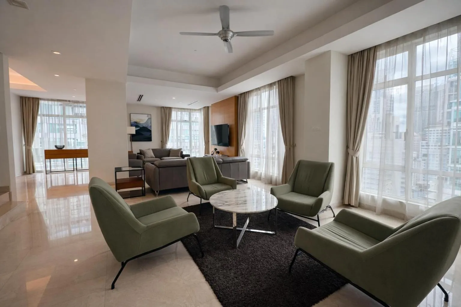 Living room in Cormar Suites Kuala Lumpur