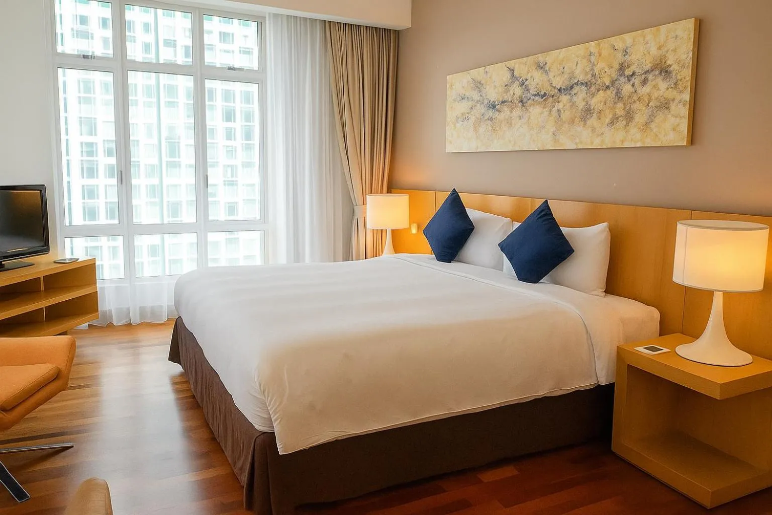 Bedroom, Bed in Cormar Suites Kuala Lumpur
