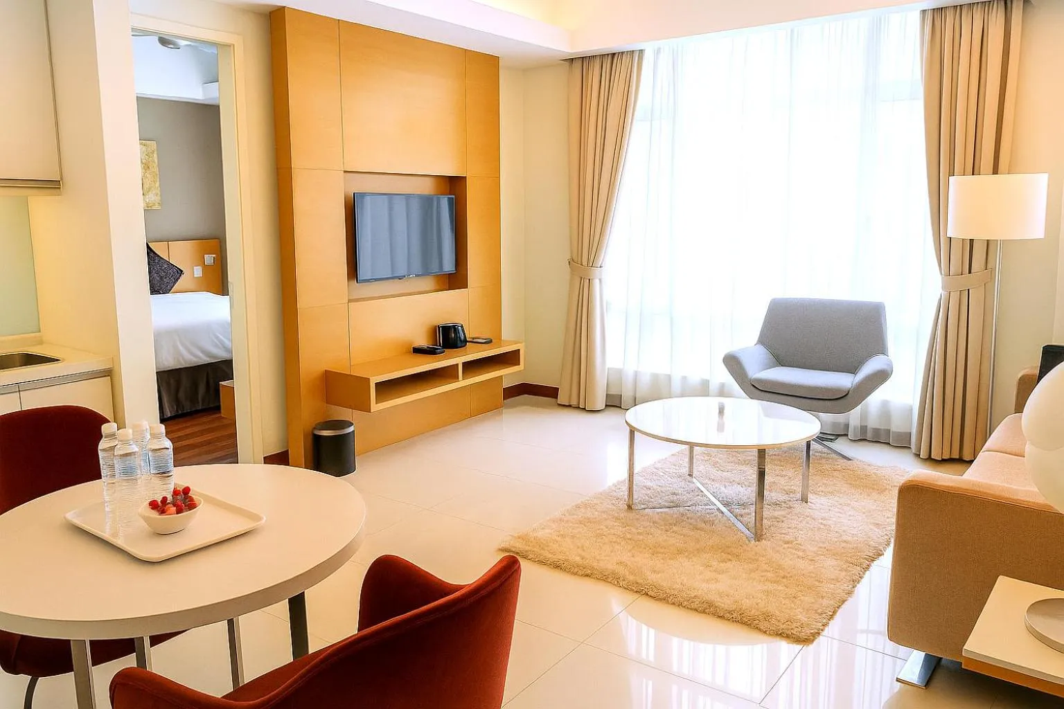 Living room in Cormar Suites Kuala Lumpur