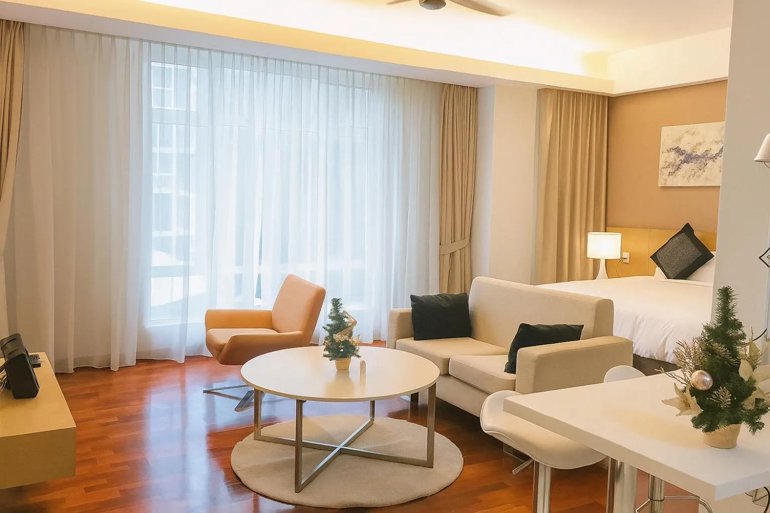 Living room in Cormar Suites Kuala Lumpur