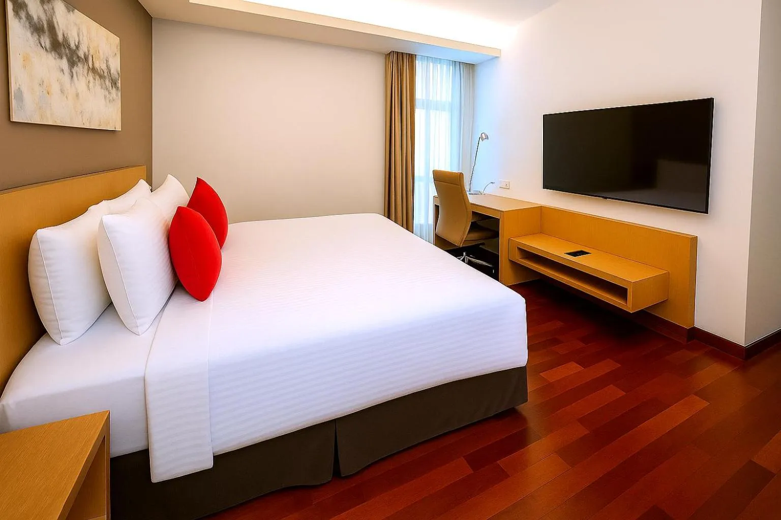 Bedroom, Bed in Cormar Suites Kuala Lumpur