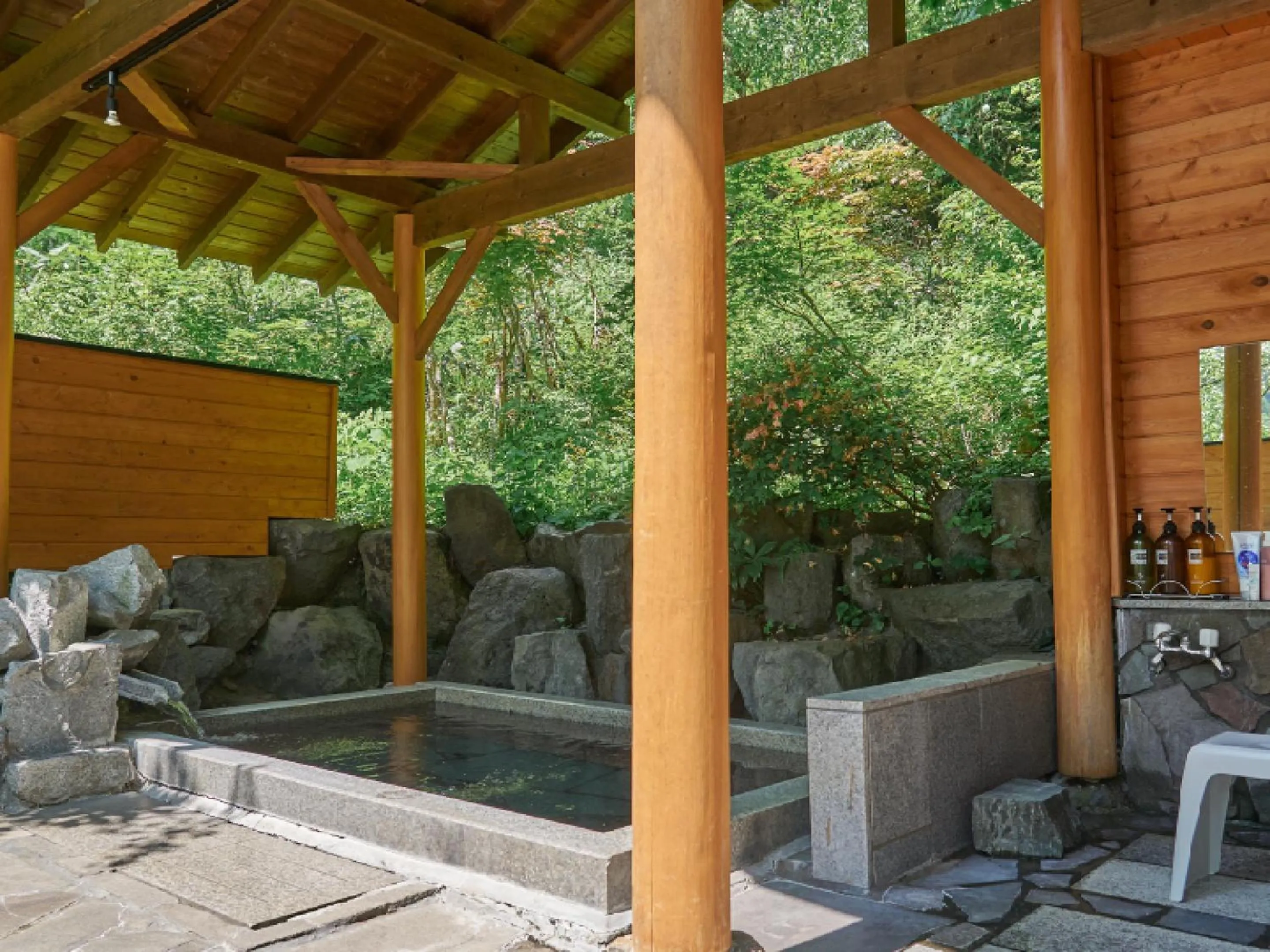 Hot Spring Bath in Pension Asanebou
