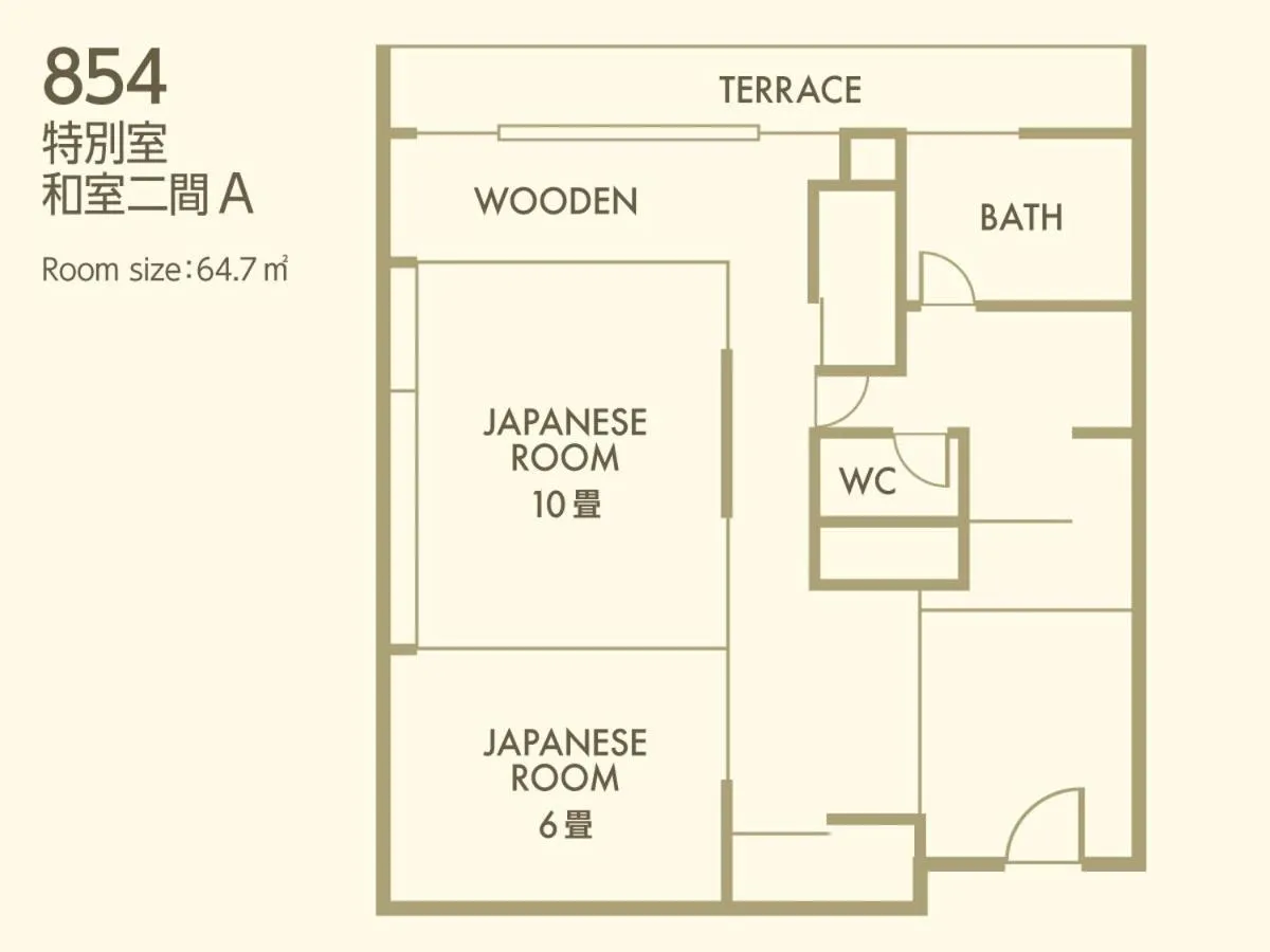 Floor plan in Nishiizu Crystal View Hotel