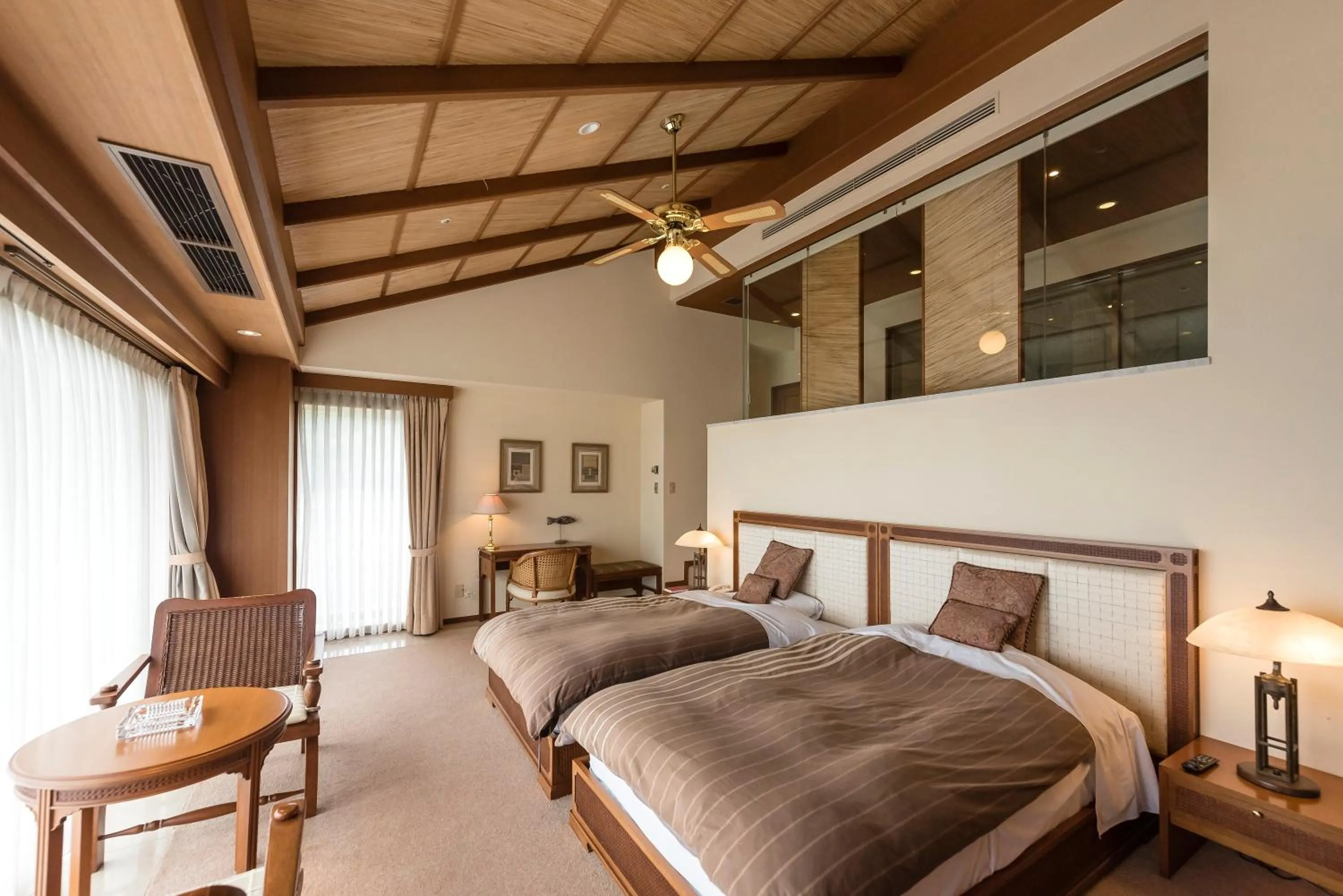 Bed in Nishiizu Crystal View Hotel