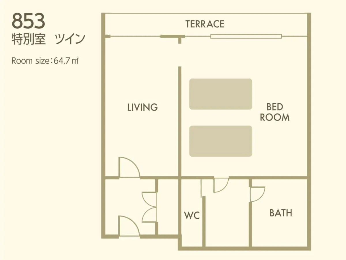 Floor plan in Nishiizu Crystal View Hotel