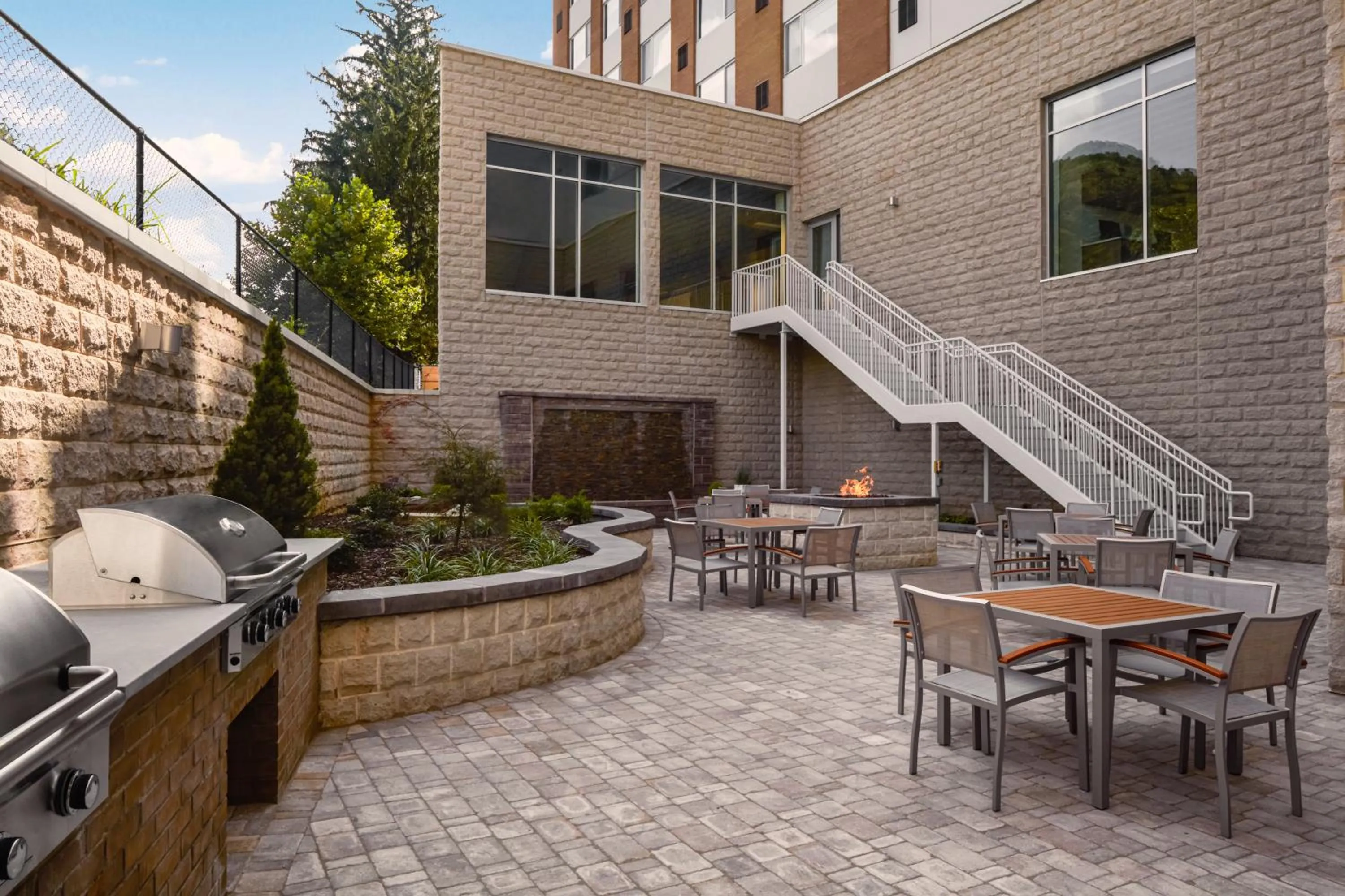 Patio in Element Asheville Downtown