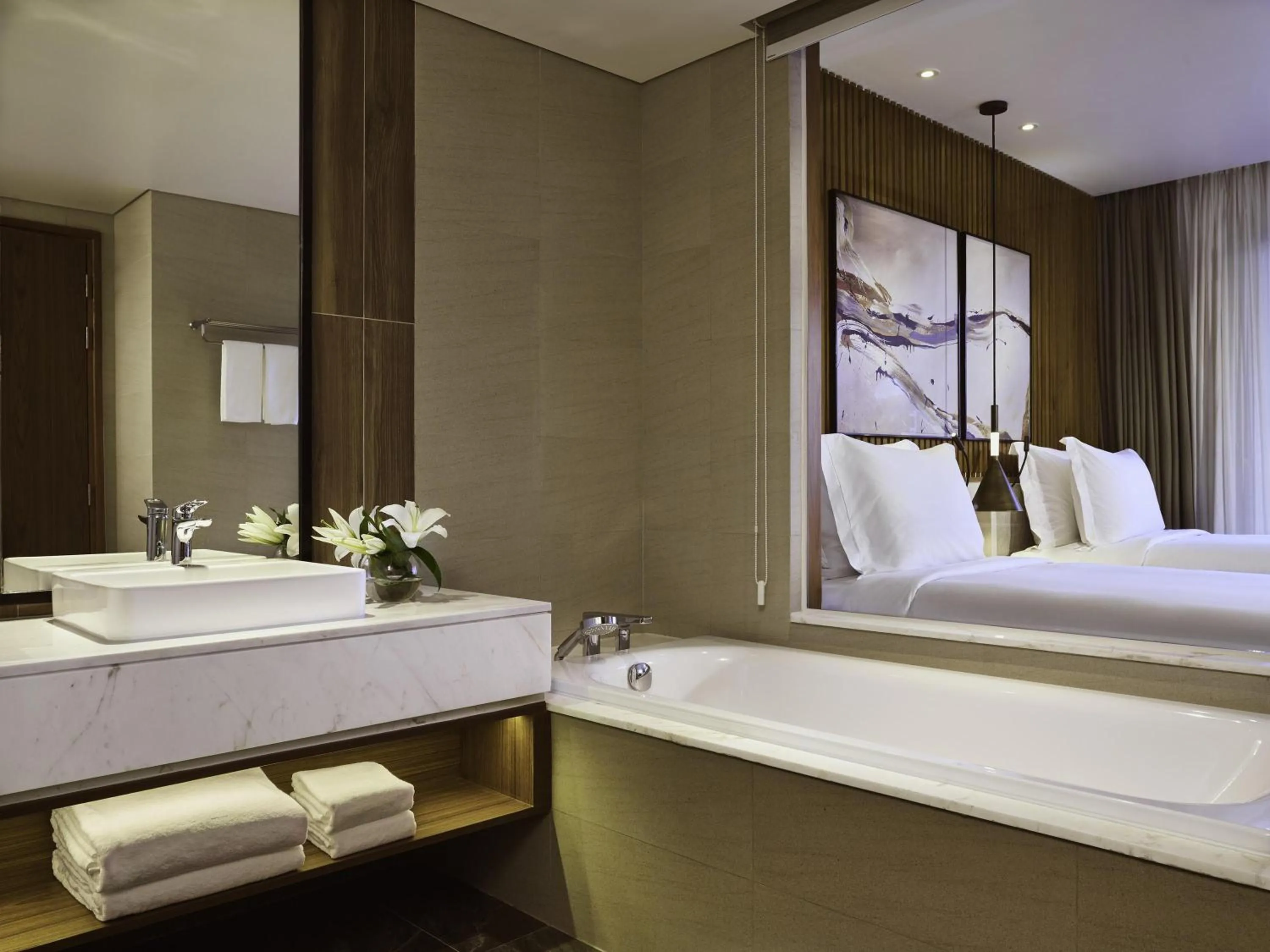 Bedroom, Bed in Mövenpick Villas & Residences Phu Quoc