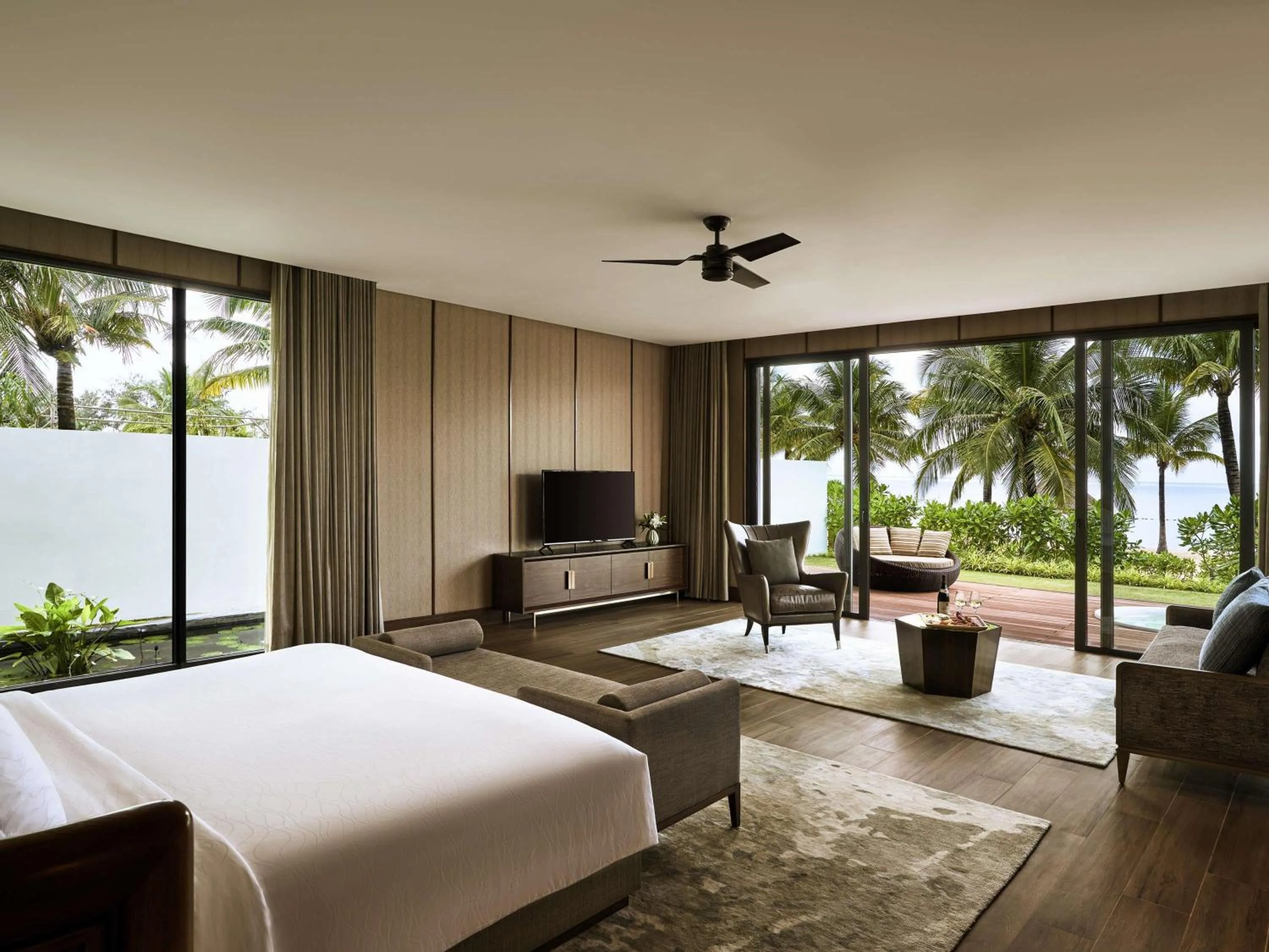Bedroom, Bed in Mövenpick Villas & Residences Phu Quoc
