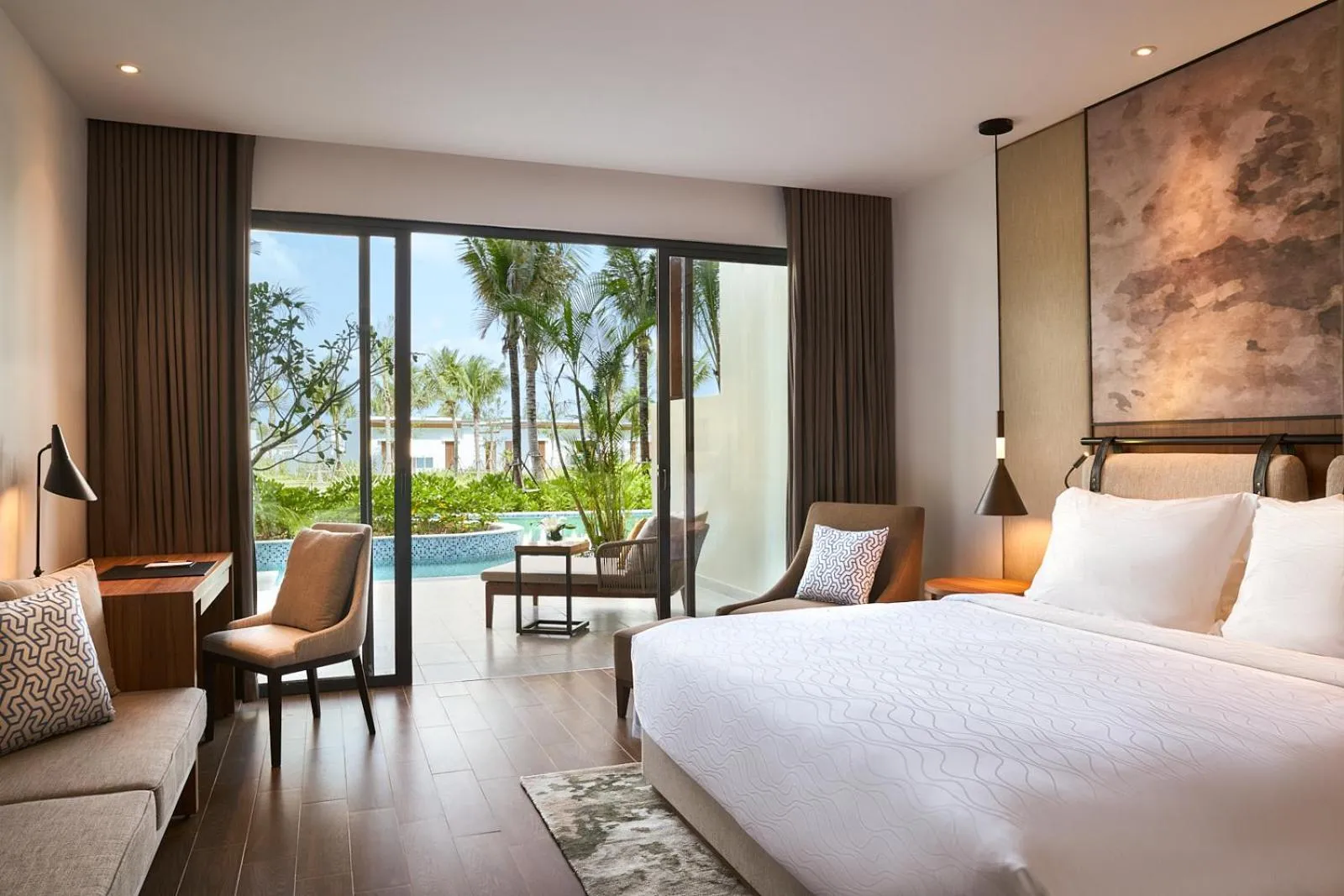 Photo of the whole room, Bed in Mövenpick Resort Waverly Phu Quoc